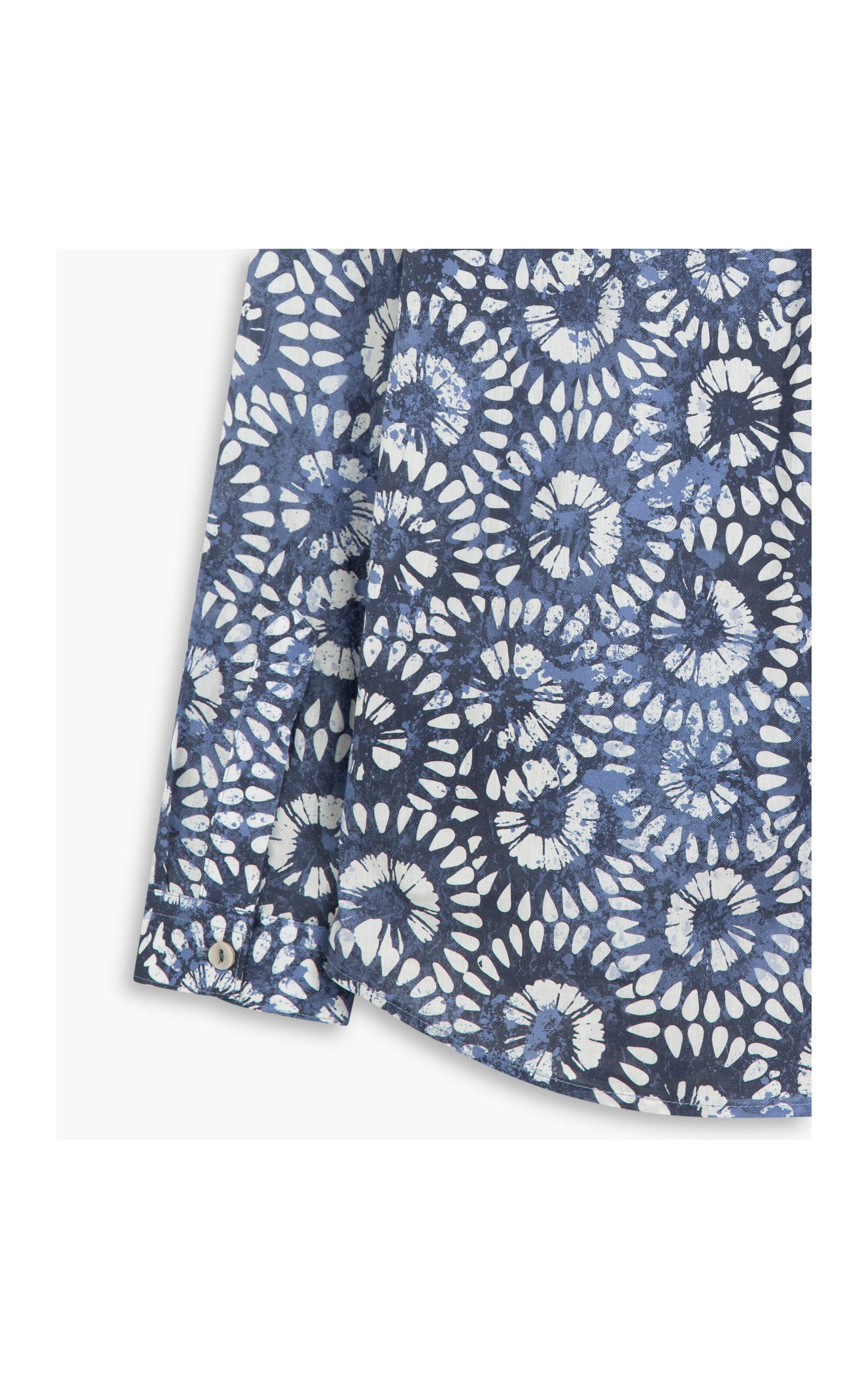 Camisa Sardenha Flortik Algodão Purple Blue
