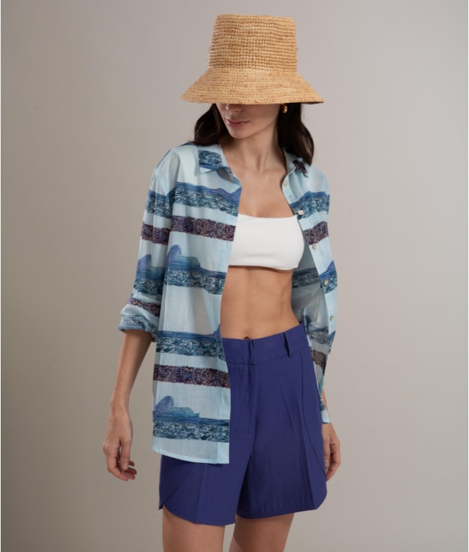 Camisa Sardenha Irmãos Algodão Hortencia