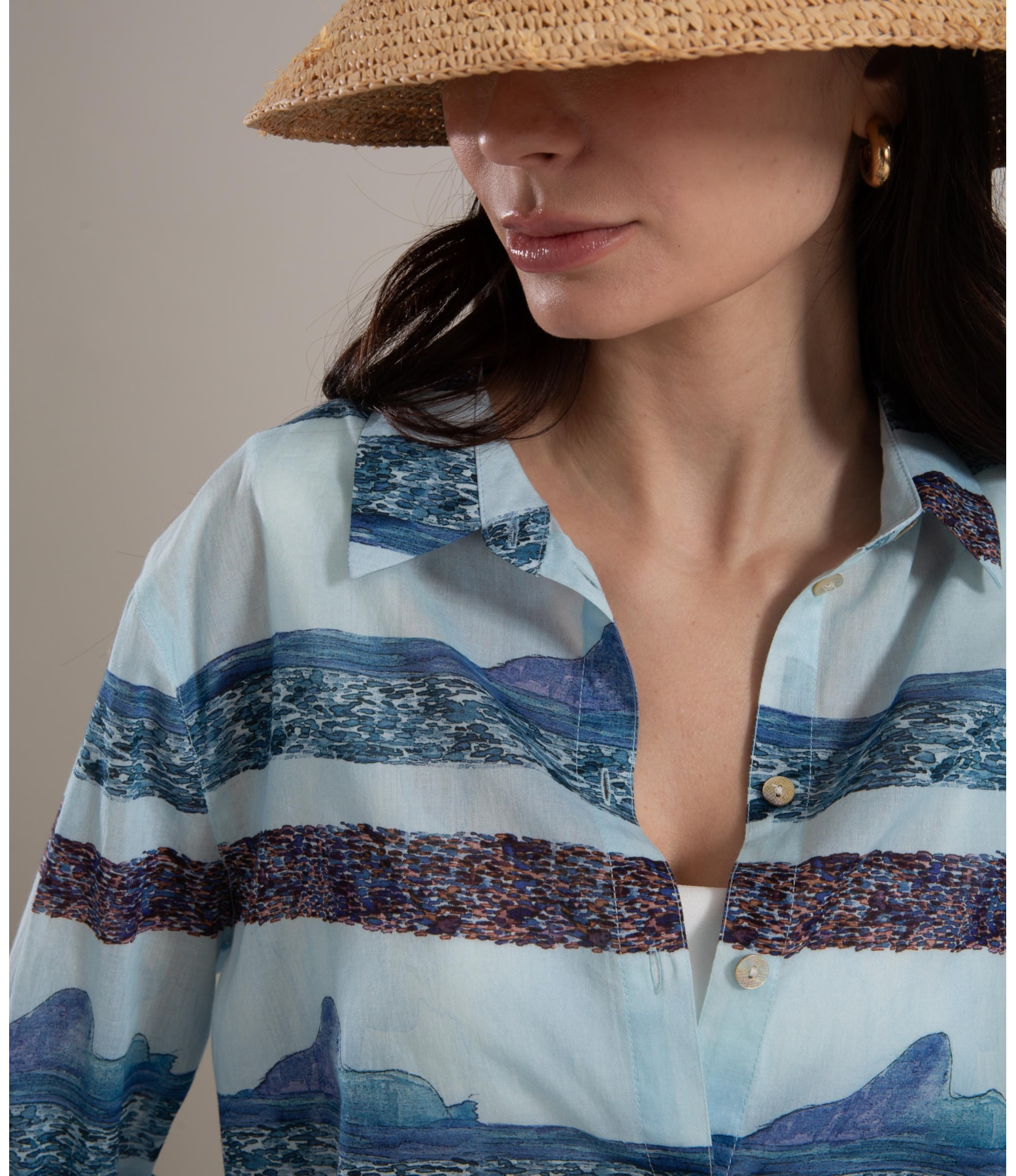 Camisa Sardenha Irmãos Algodão Hortencia