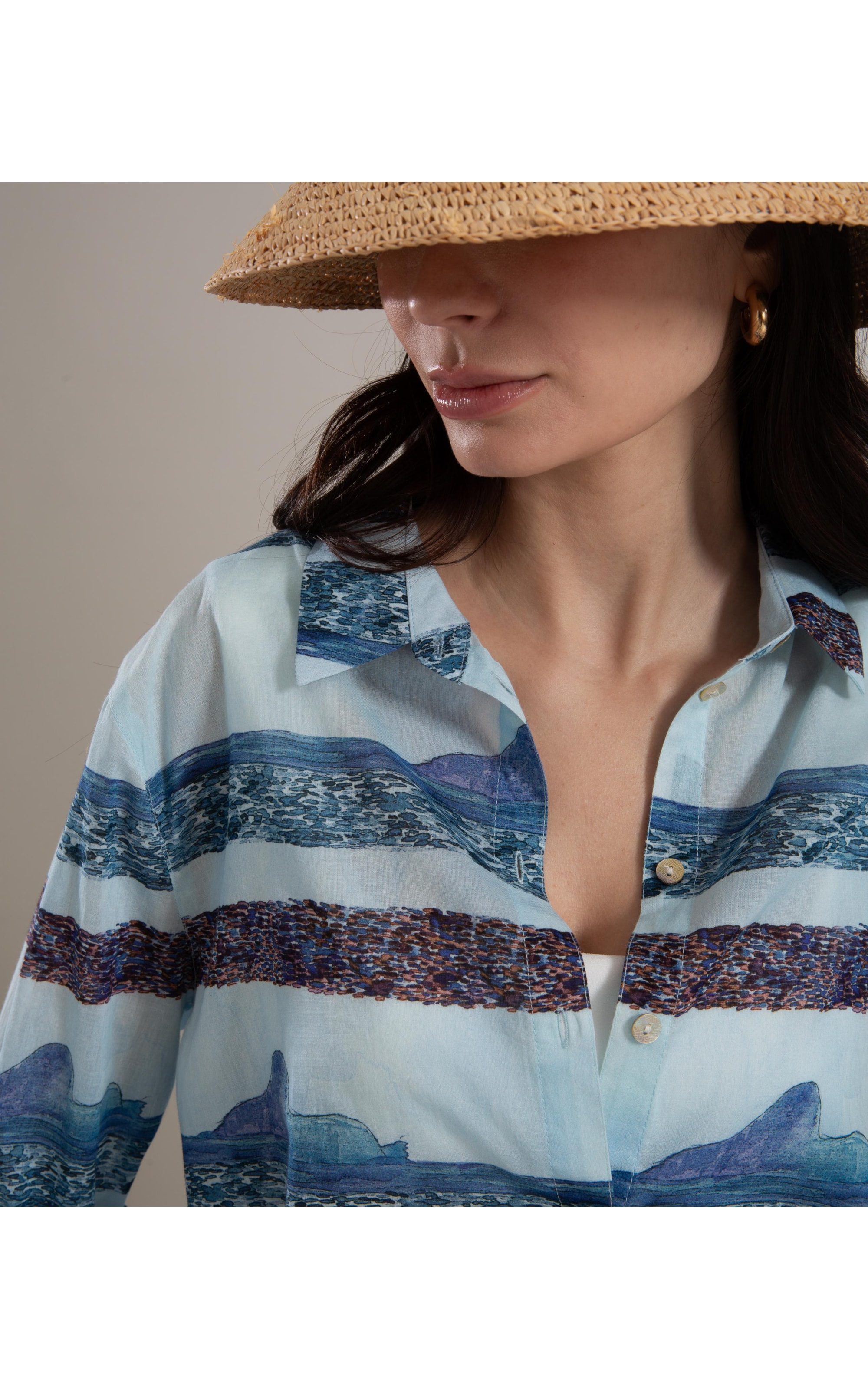 Camisa Sardenha Irmãos Algodão Hortencia