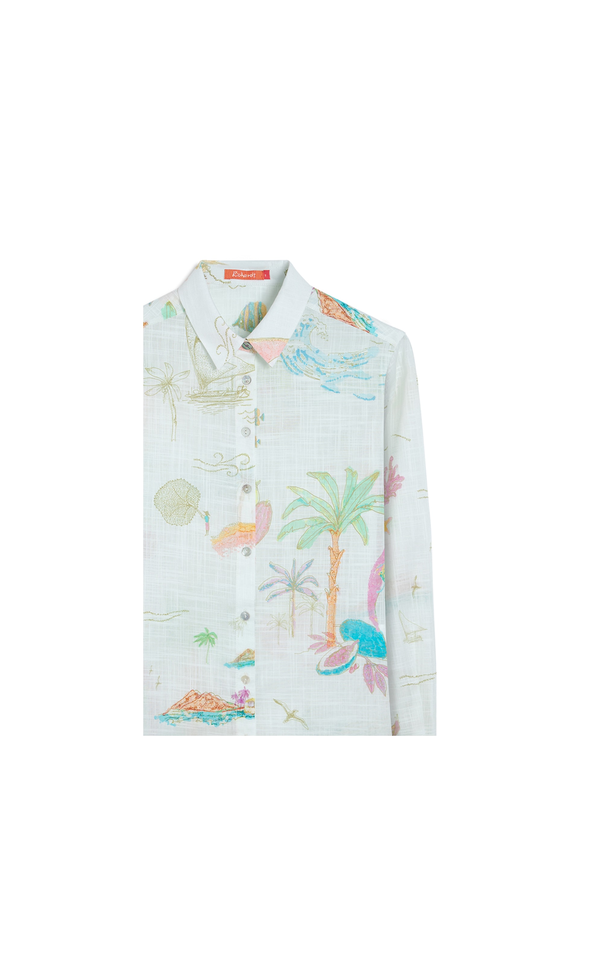Camisa Sardenha Jangada Algodao Branco