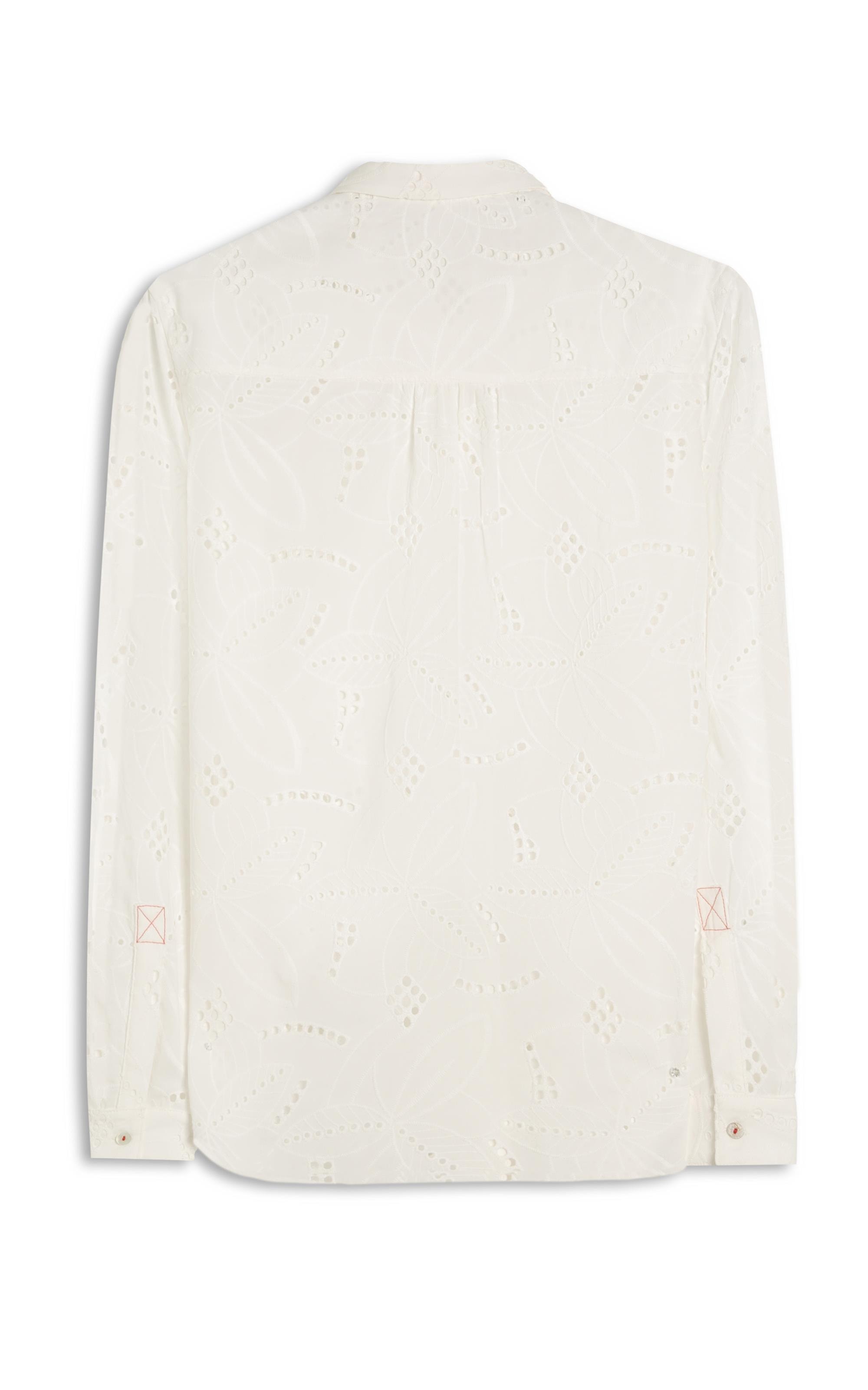 Camisa Sardenha Laise Algodao Off White
