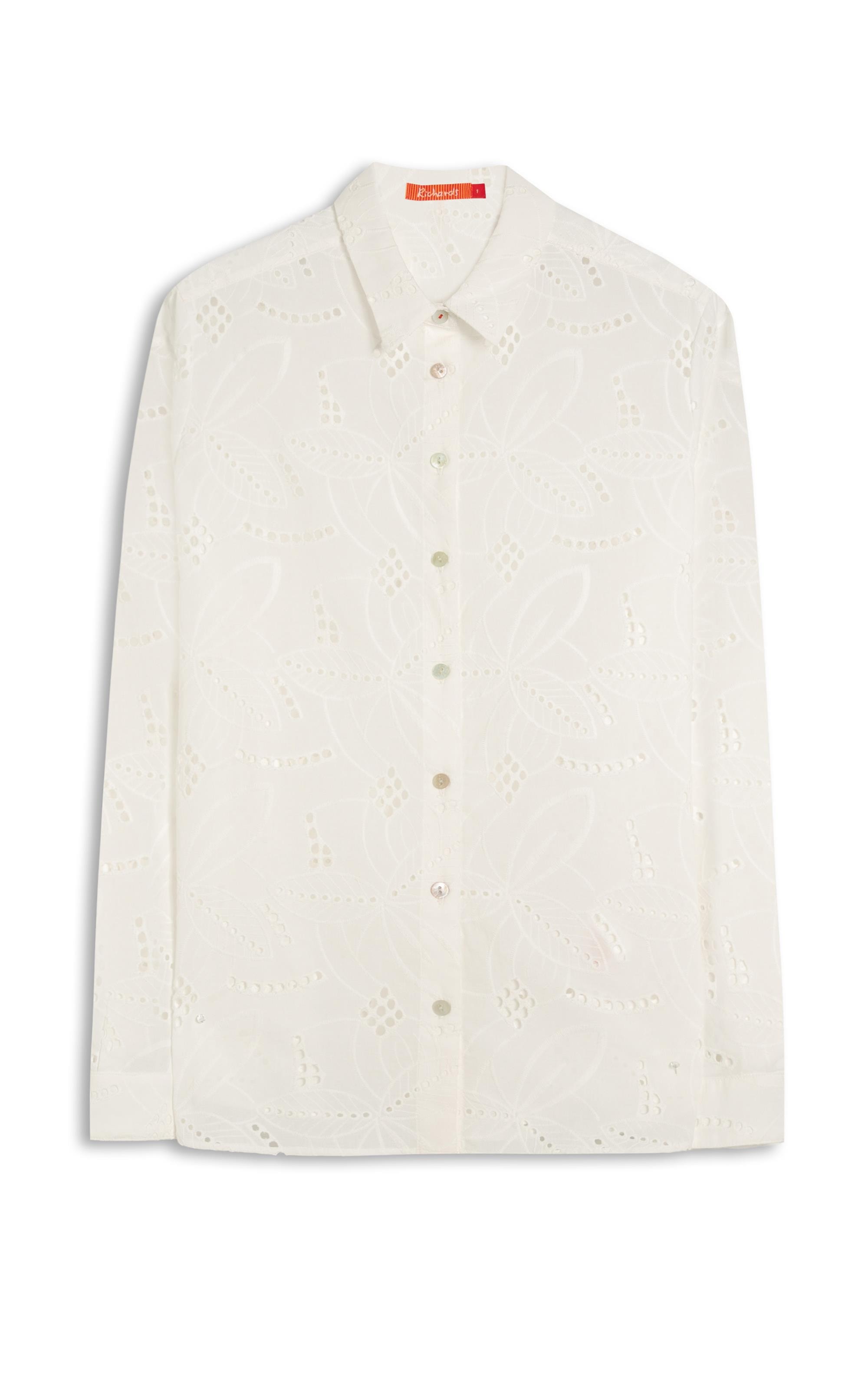 Camisa Sardenha Laise Algodao Off White