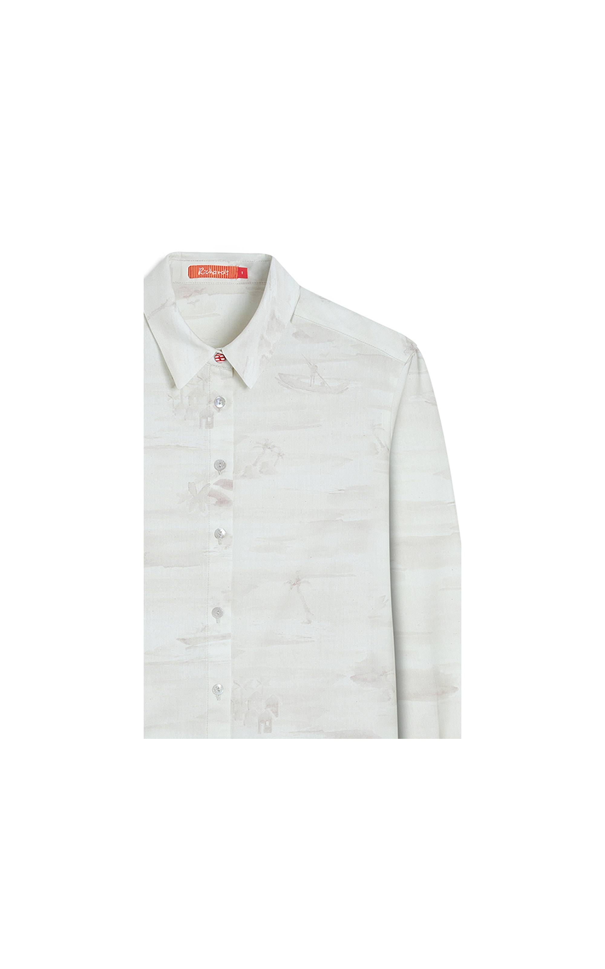 Camisa Sardenha Mar Mono Linho Blend Caqui