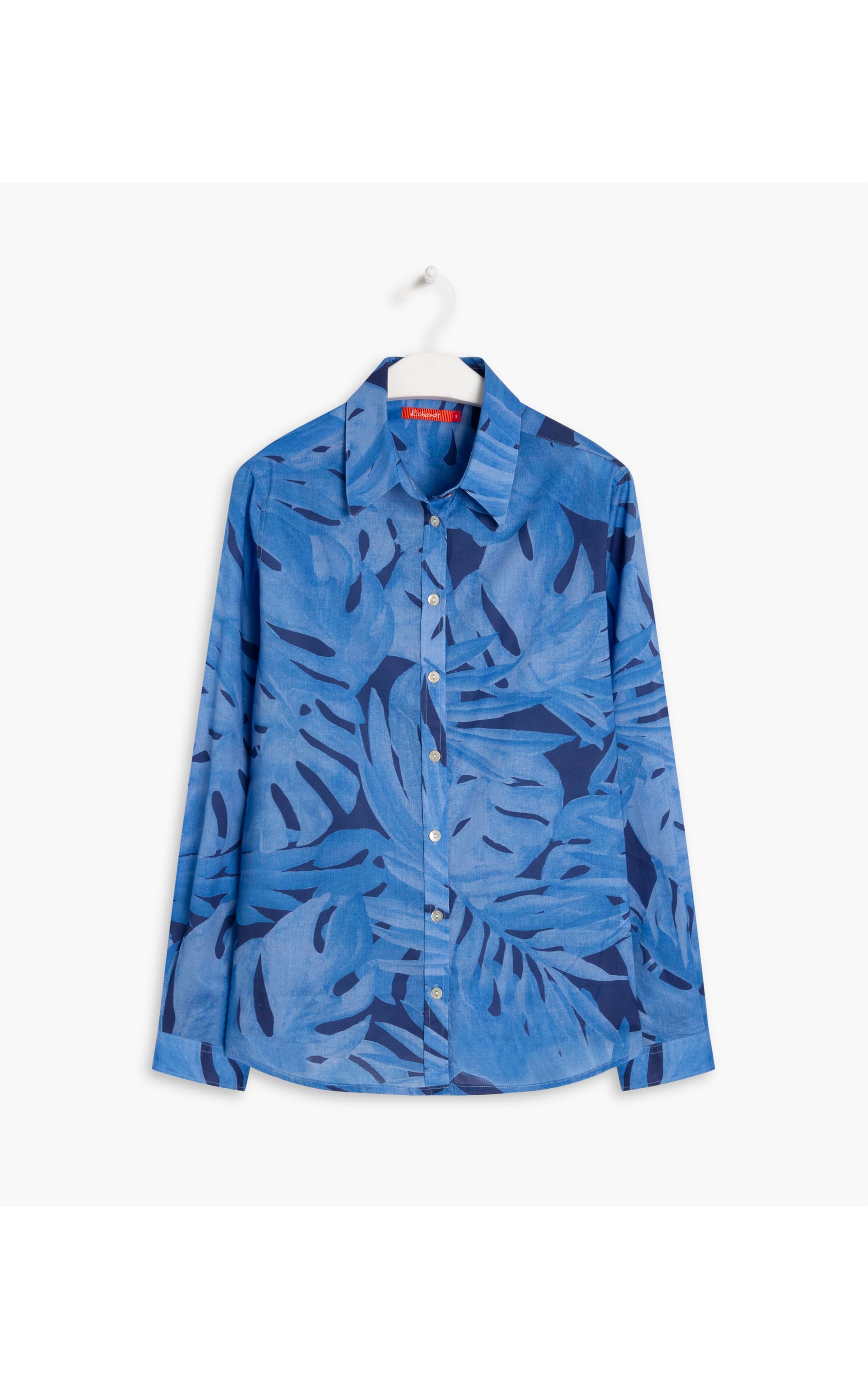 Camisa Sardenha Nature Voil de Algodão Azul Bic