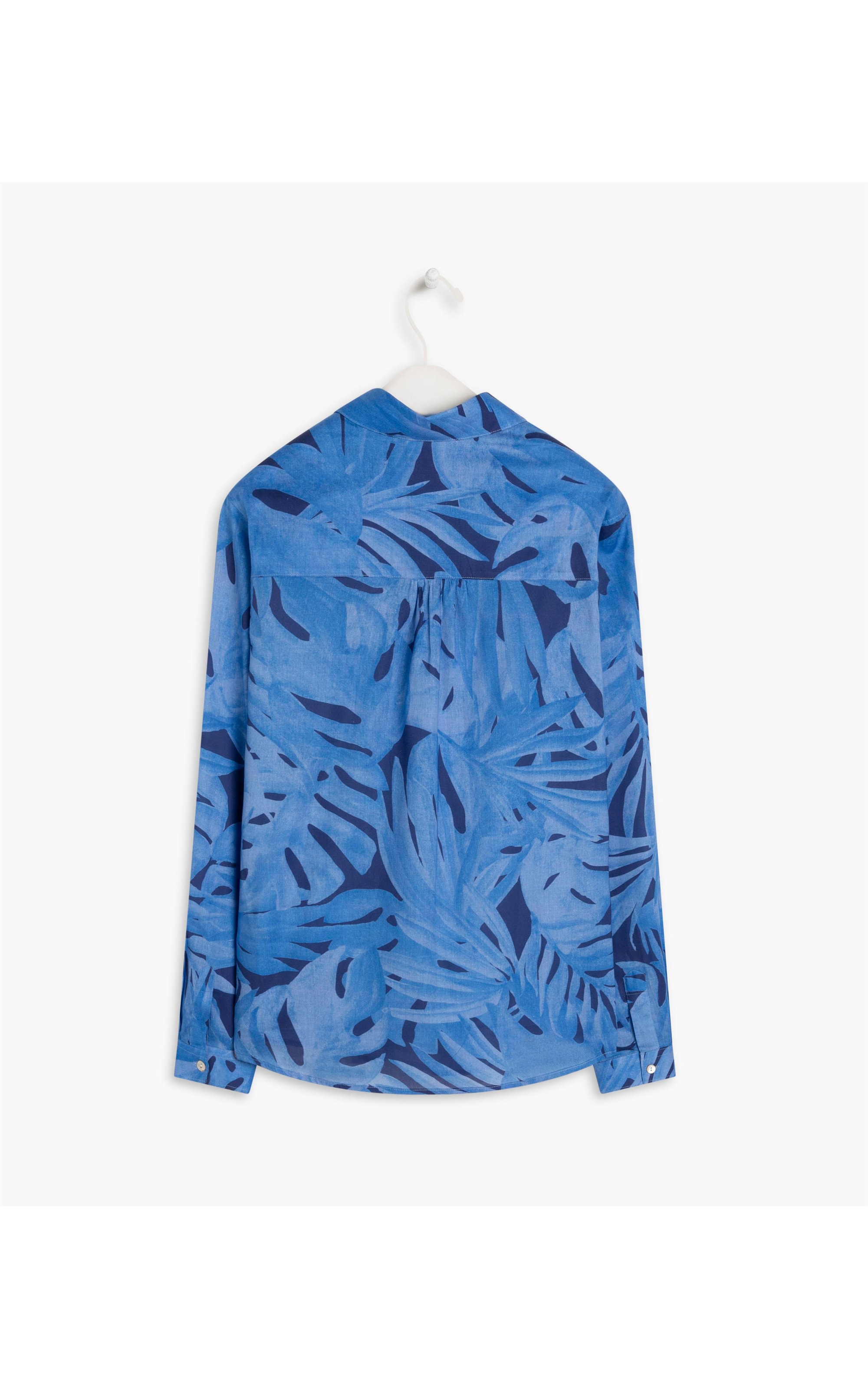 Camisa Sardenha Nature Voil de Algodão Azul Bic