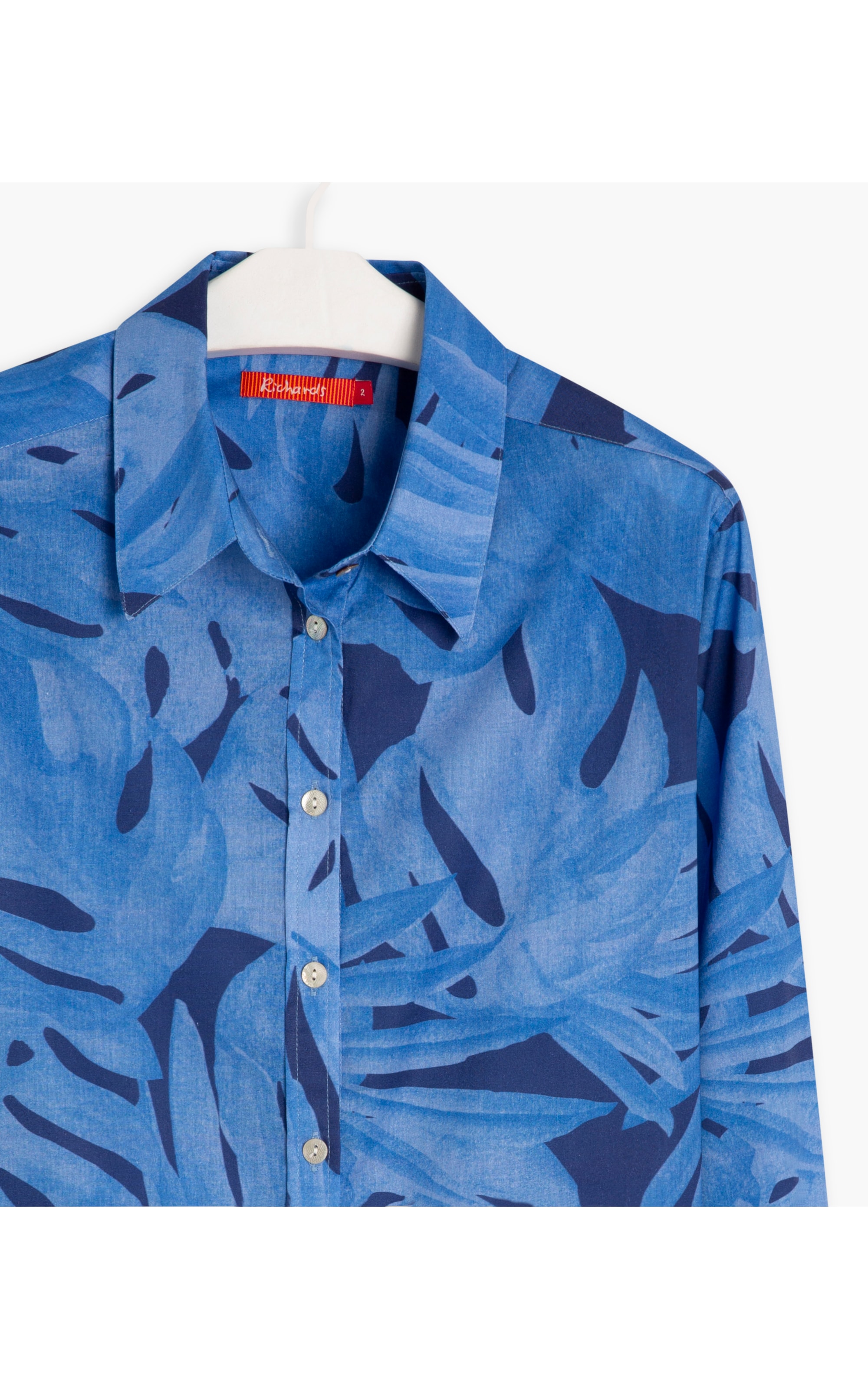 Camisa Sardenha Nature Voil de Algodão Azul Bic