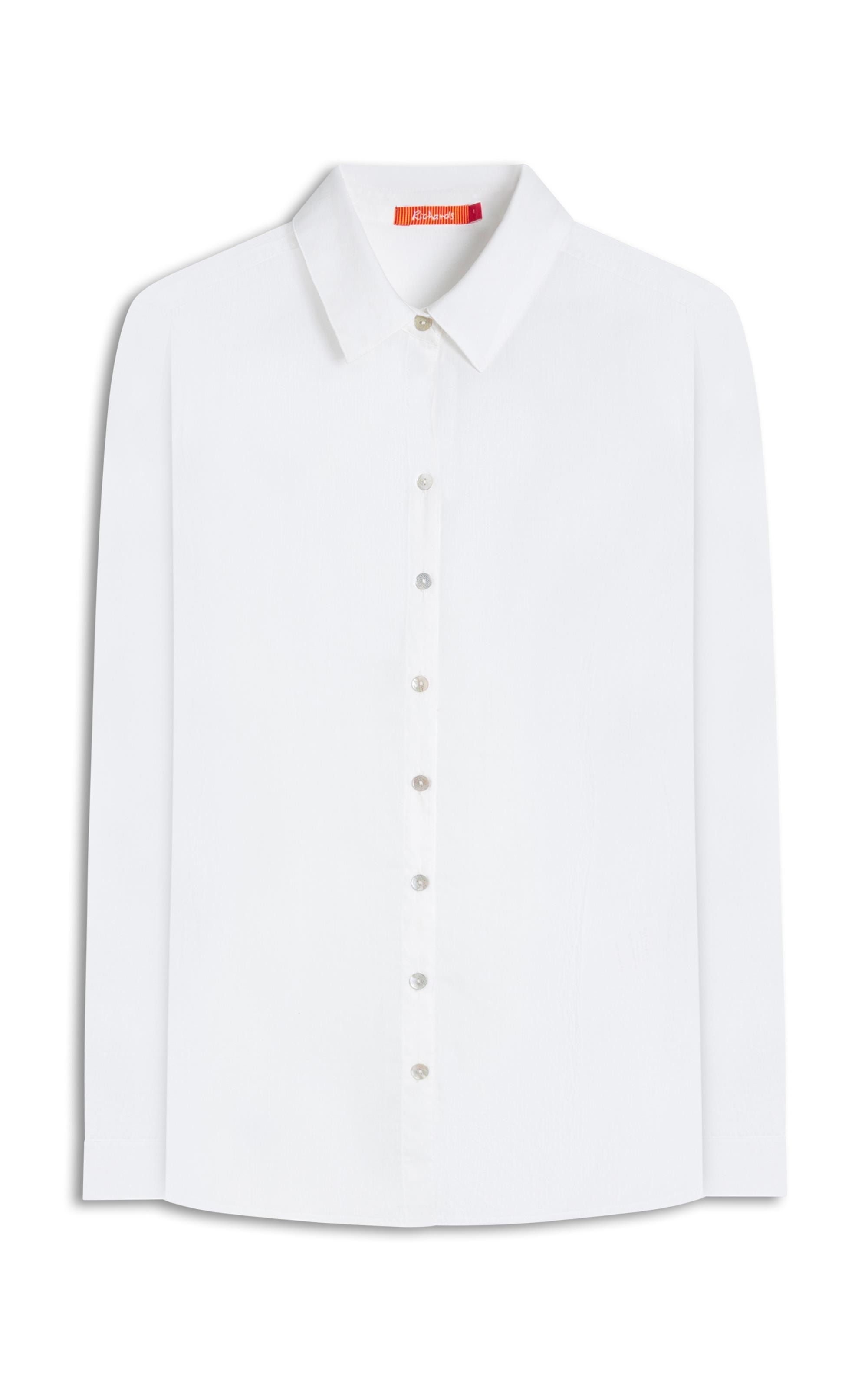 Camisa Sardenha Palm Algodão Off White