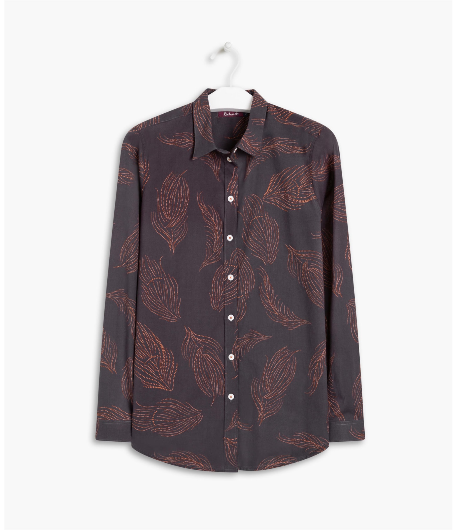 Camisa Sardenha Pena Algodao Dark Brown