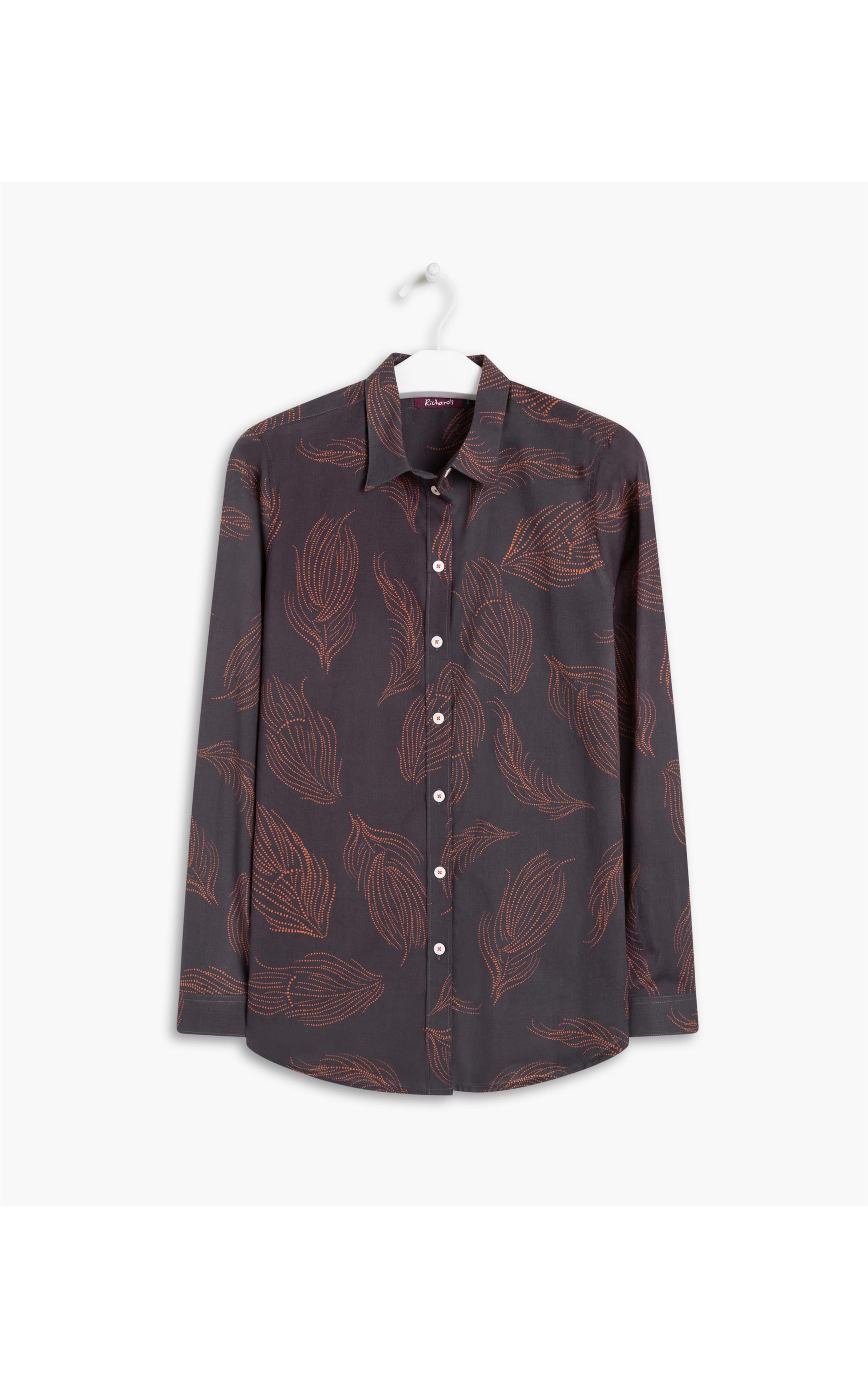 Camisa Sardenha Pena Algodao Dark Brown