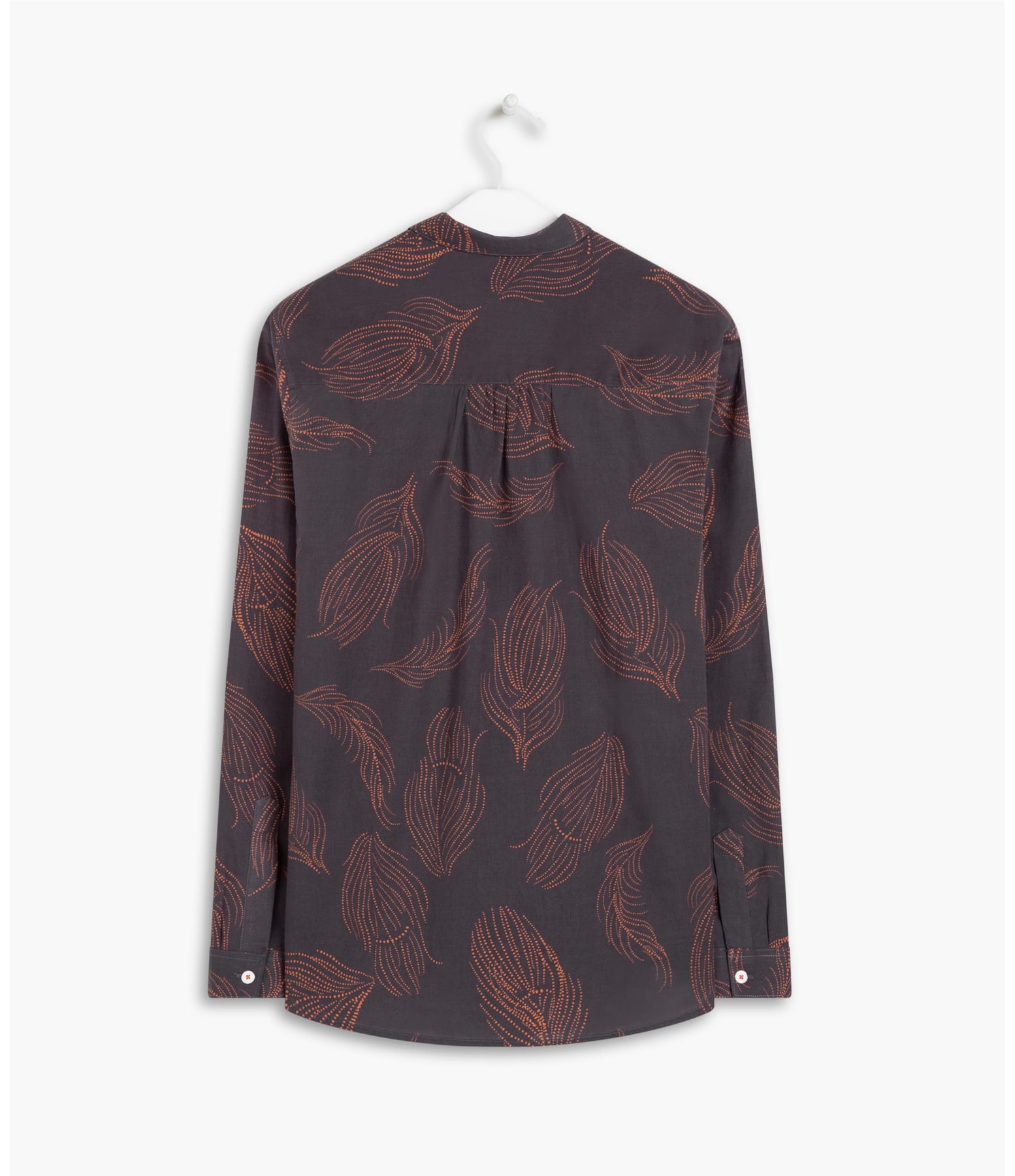 Camisa Sardenha Pena Algodao Dark Brown