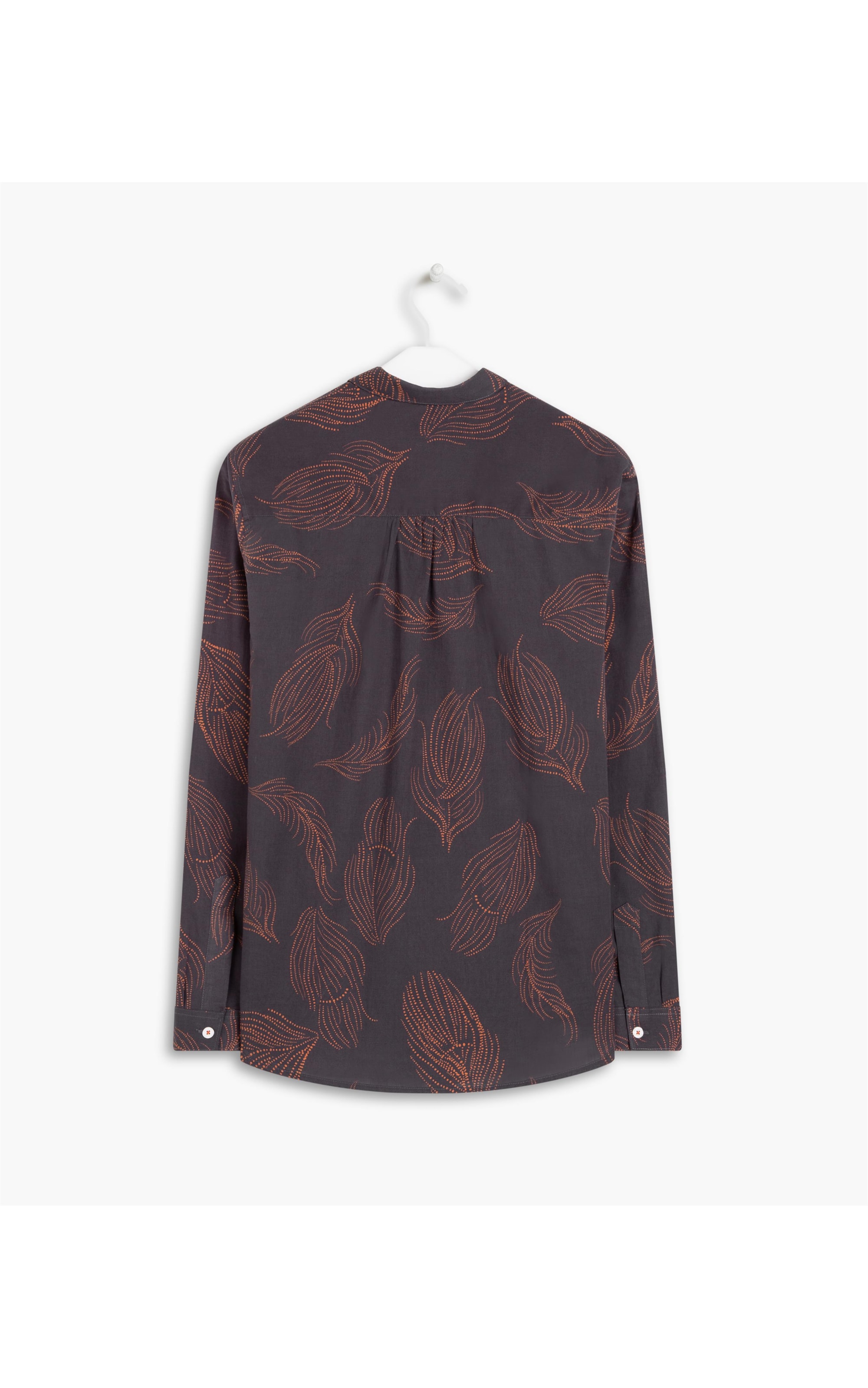 Camisa Sardenha Pena Algodao Dark Brown