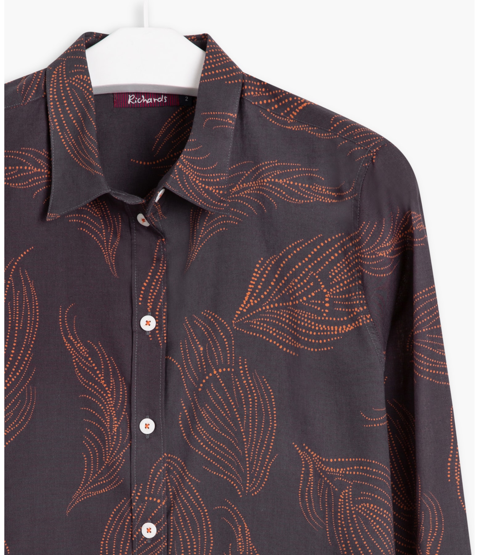 Camisa Sardenha Pena Algodao Dark Brown