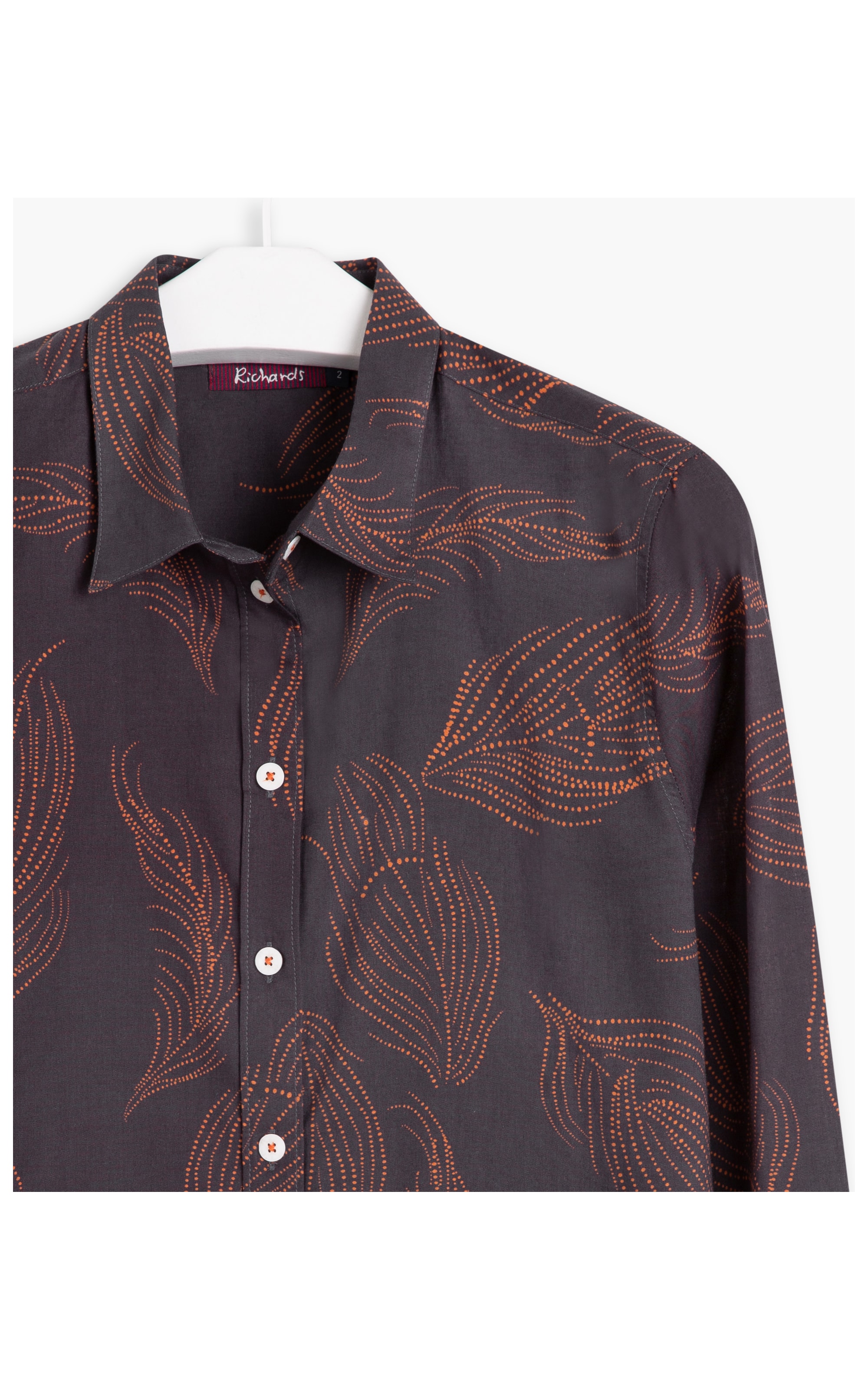 Camisa Sardenha Pena Algodao Dark Brown