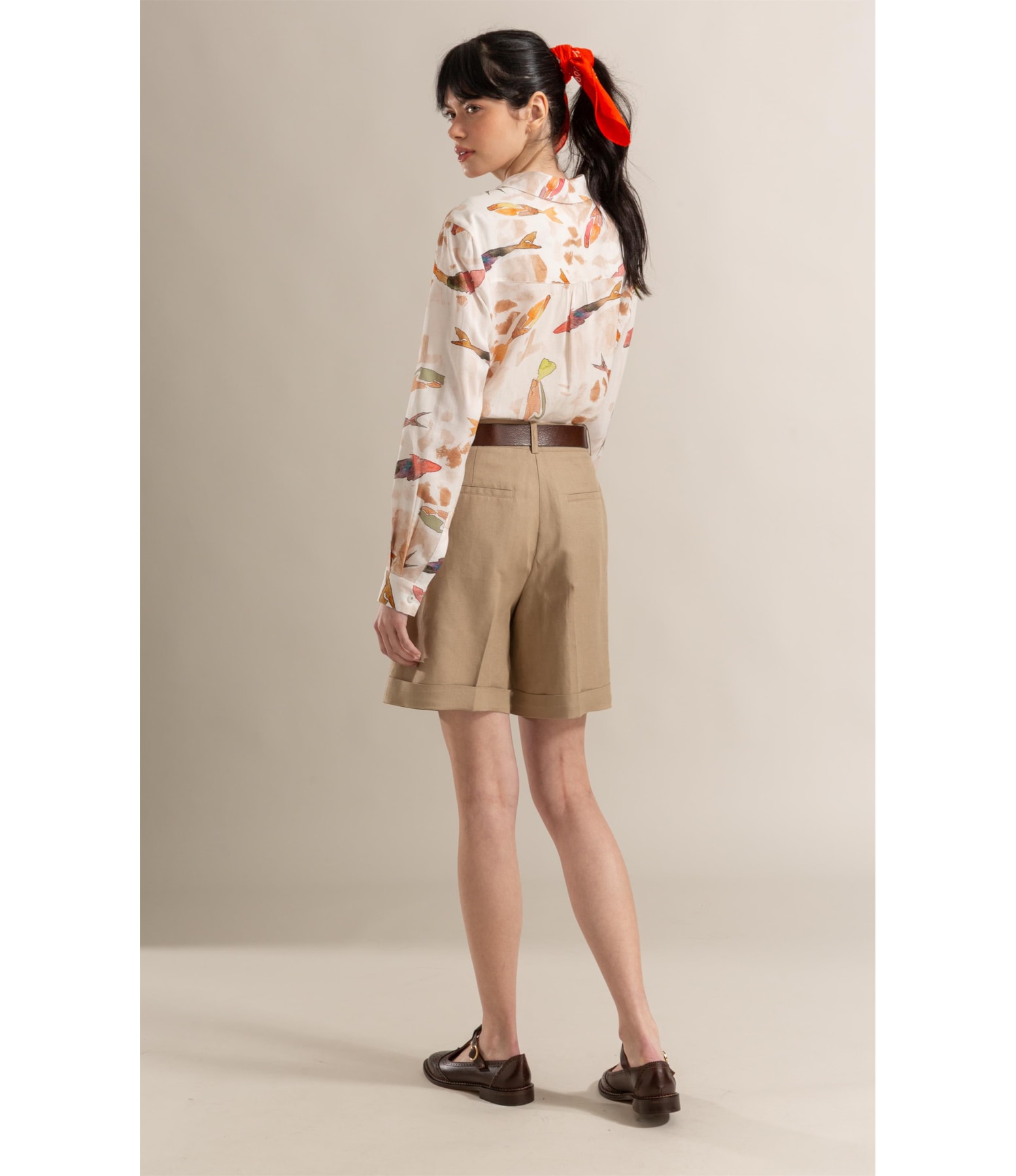 Camisa Sardenha Pesce Linho Blend Terra