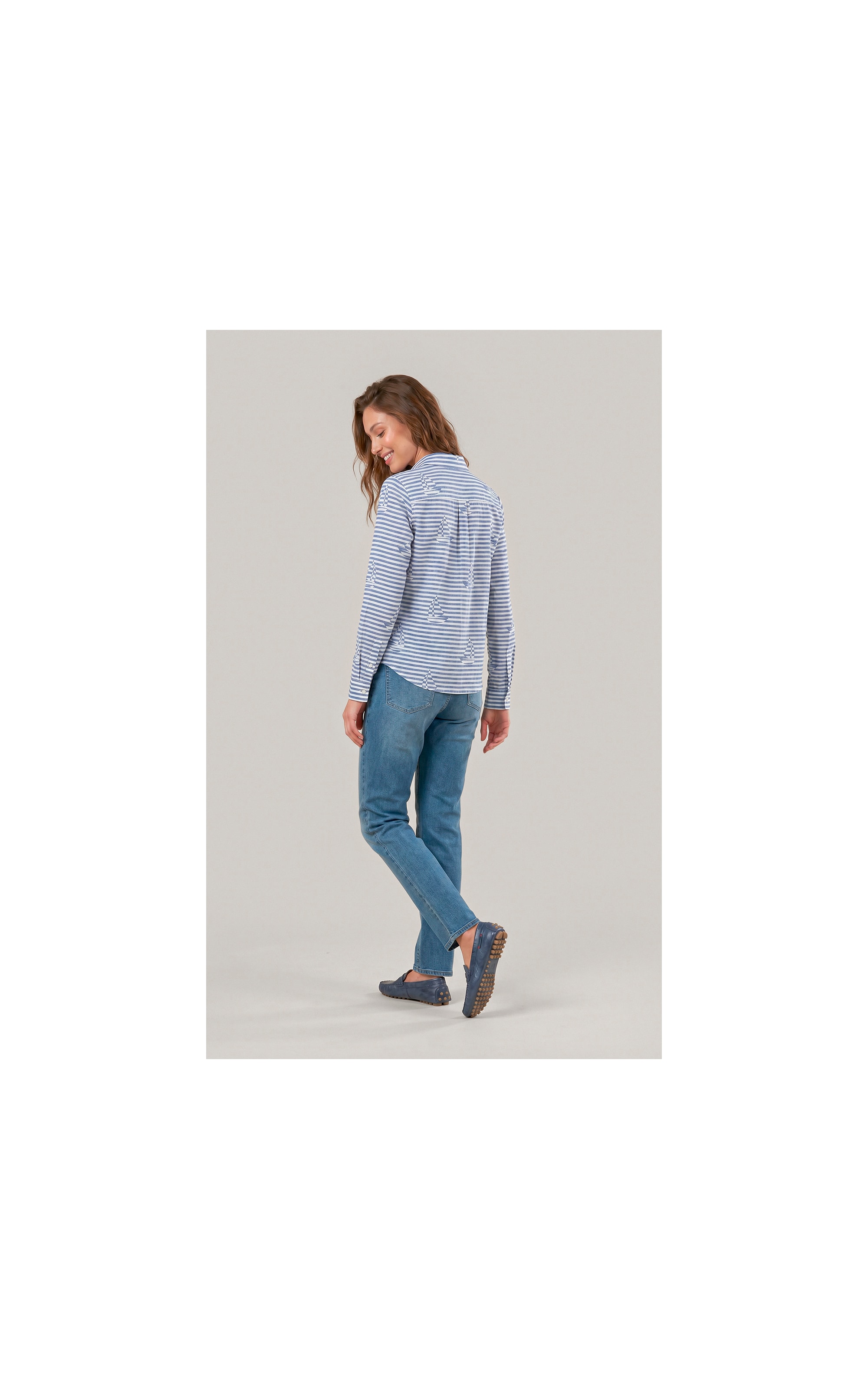 Camisa Sardenha Sailer Stripes Algodao Marinho
