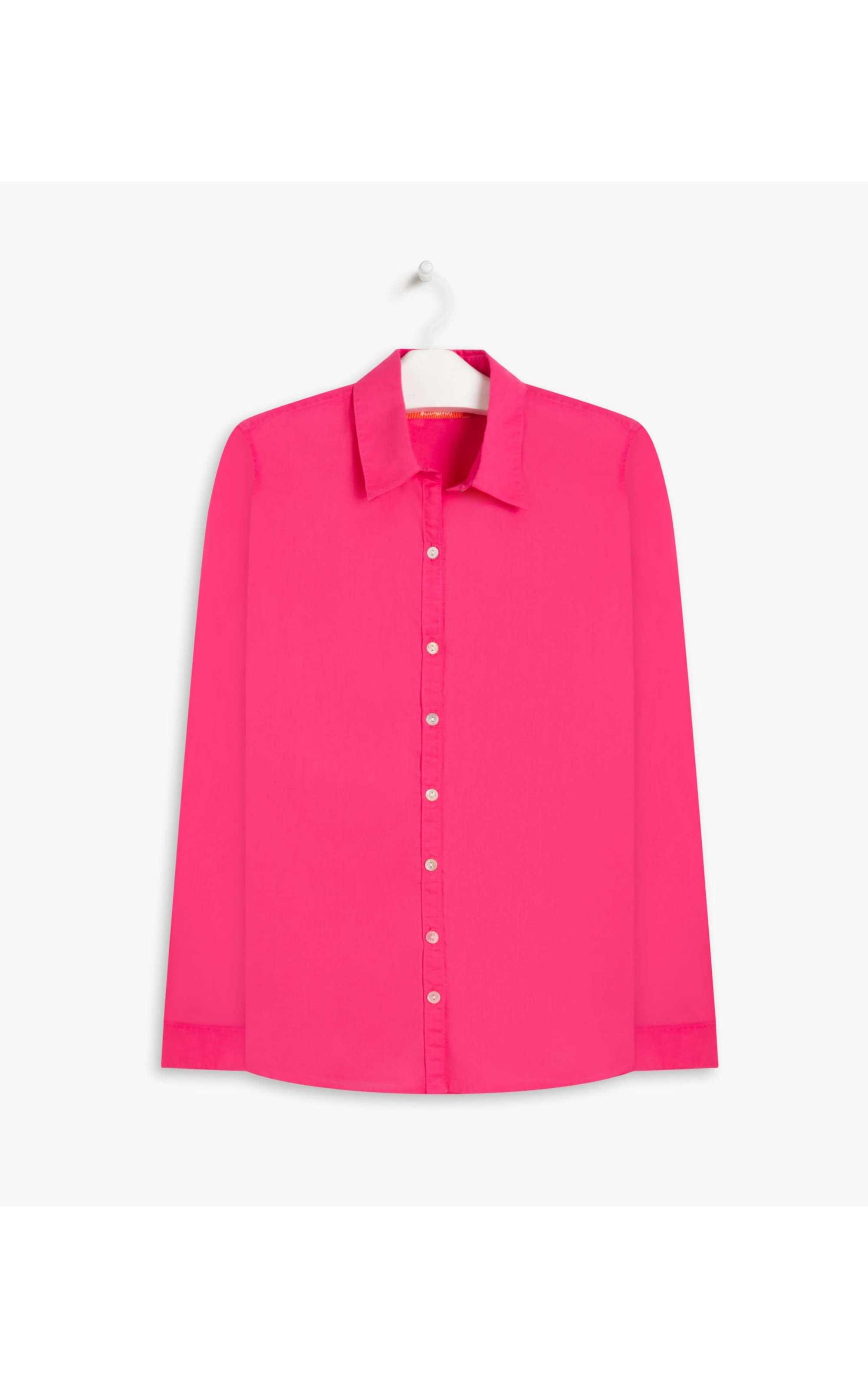 Camisa Sardenha Voil de Algodão Liso Pink