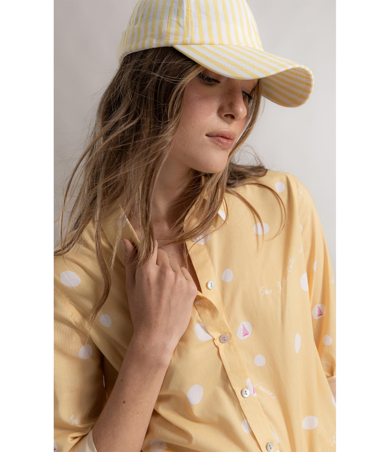 Camisa Sardênia Bubbles Amarelo