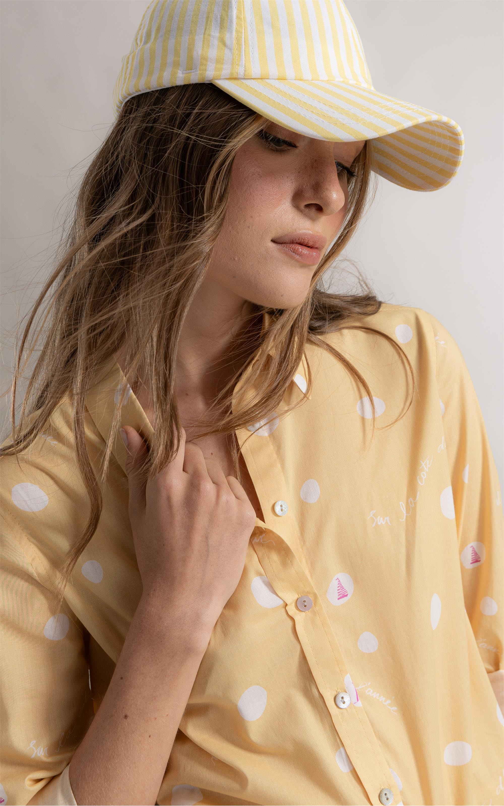 Camisa Sardênia Bubbles Amarelo