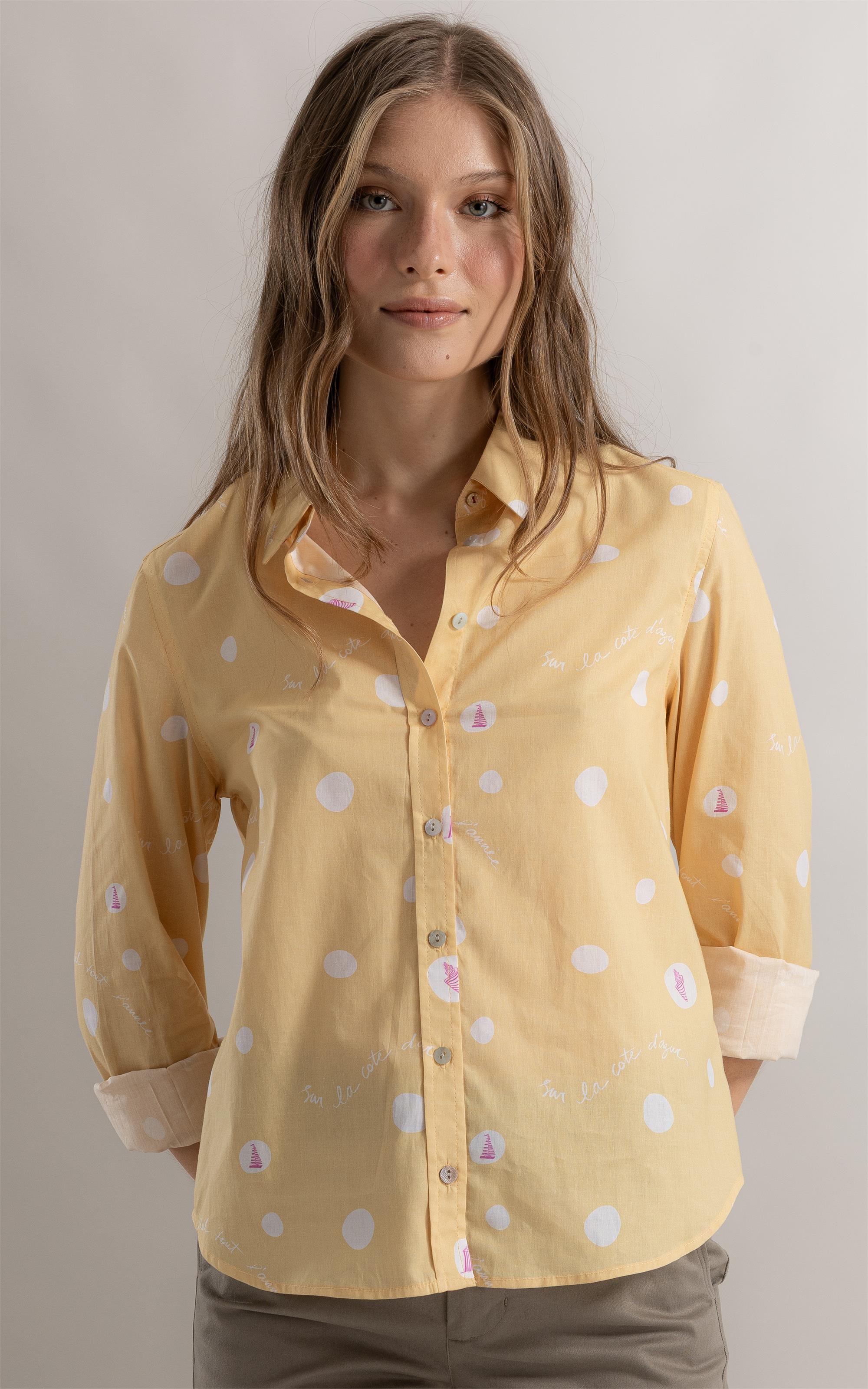 Camisa Sardênia Bubbles Amarelo