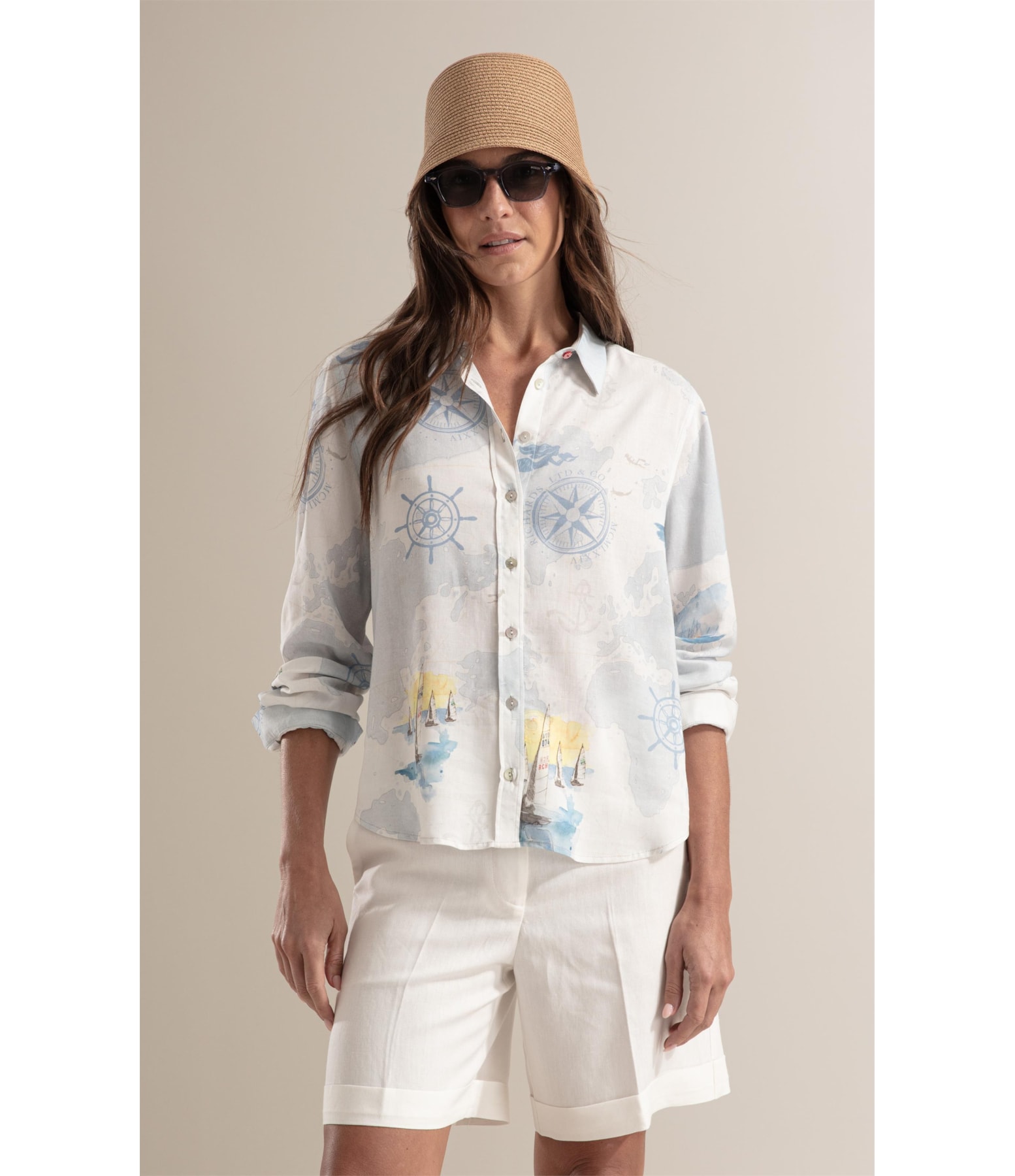 Camisa Sardênia Náutica Linho Branco