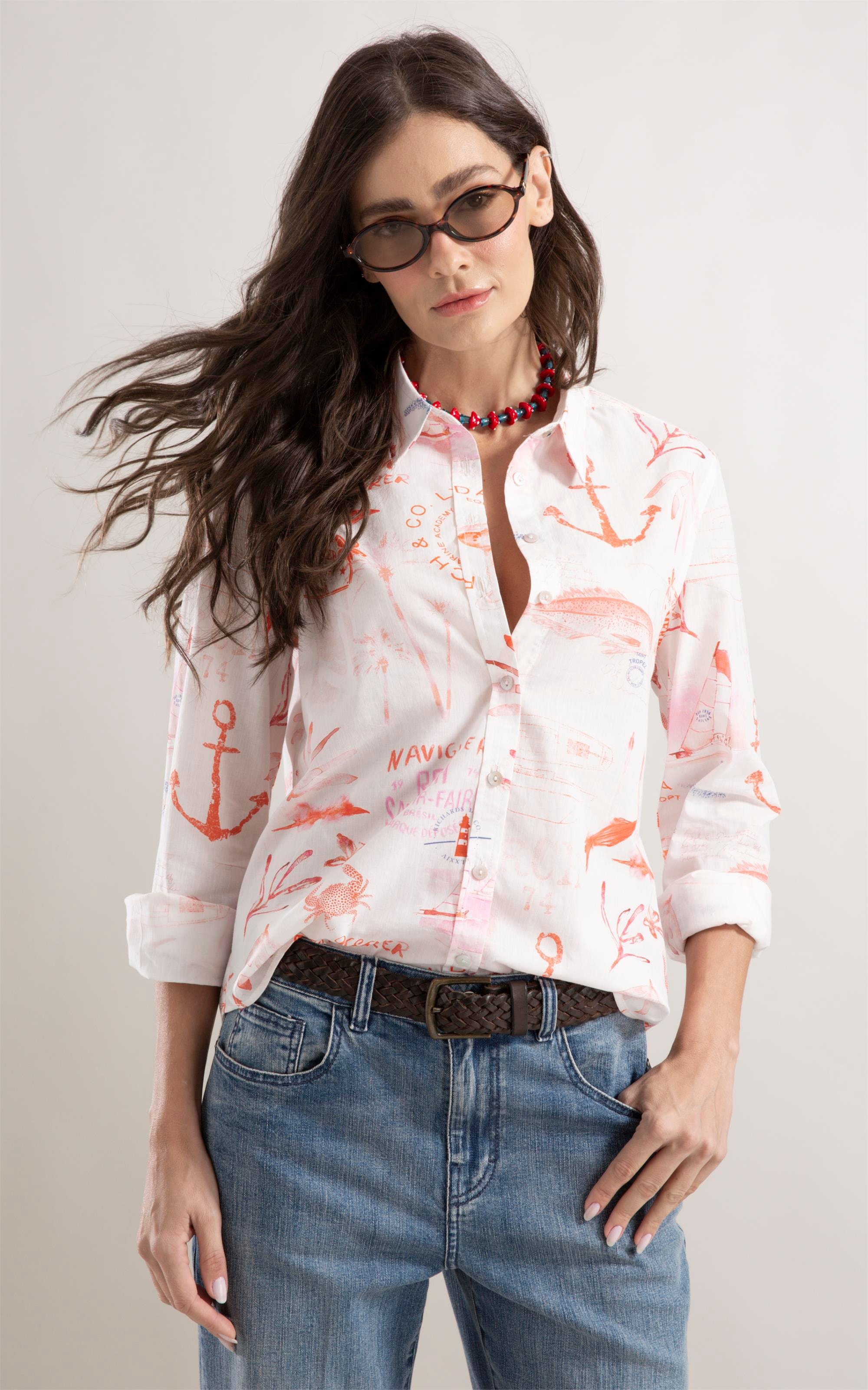 Camisa Sardênia Naviguer Vermelho
