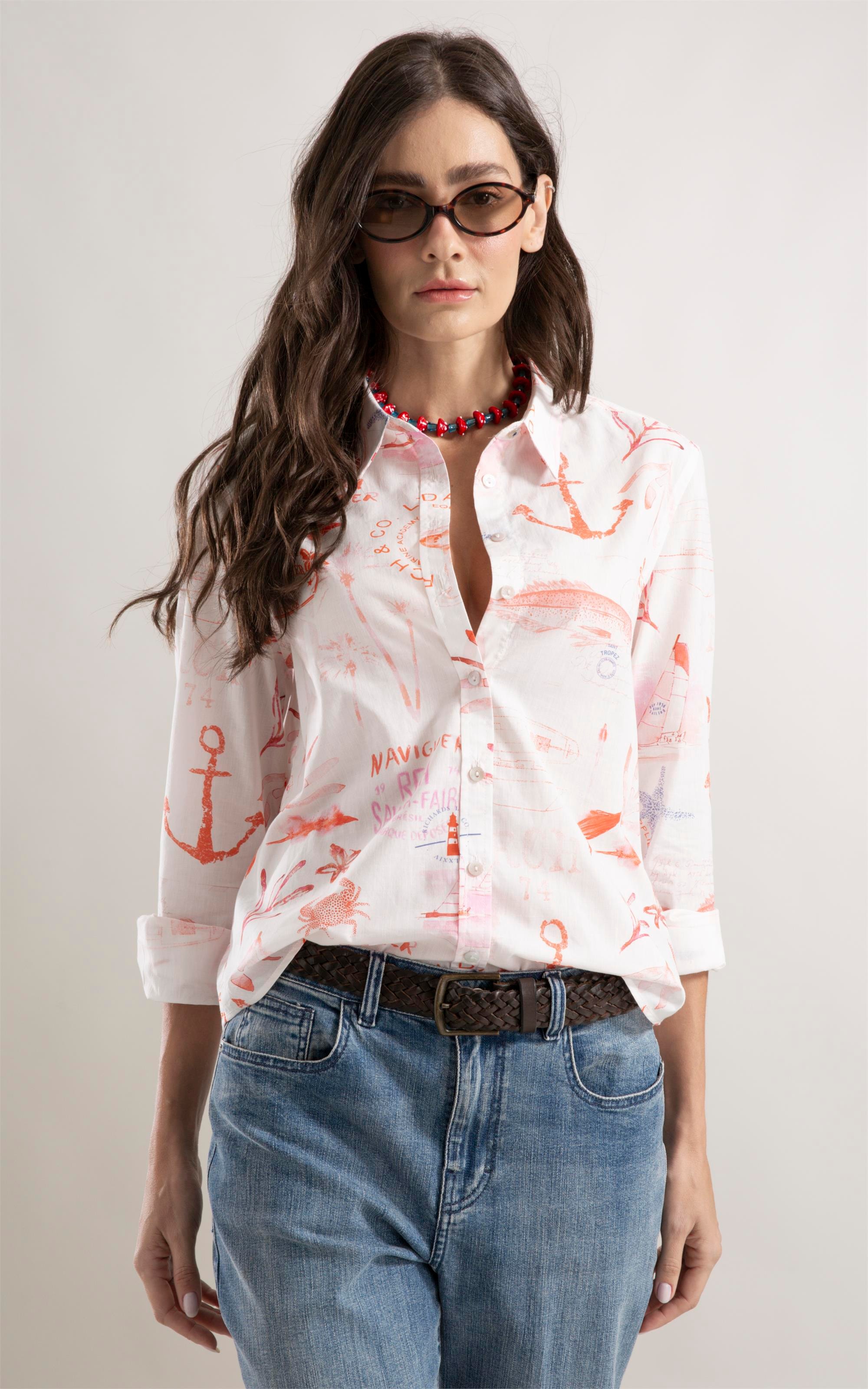 Camisa Sardênia Naviguer Vermelho