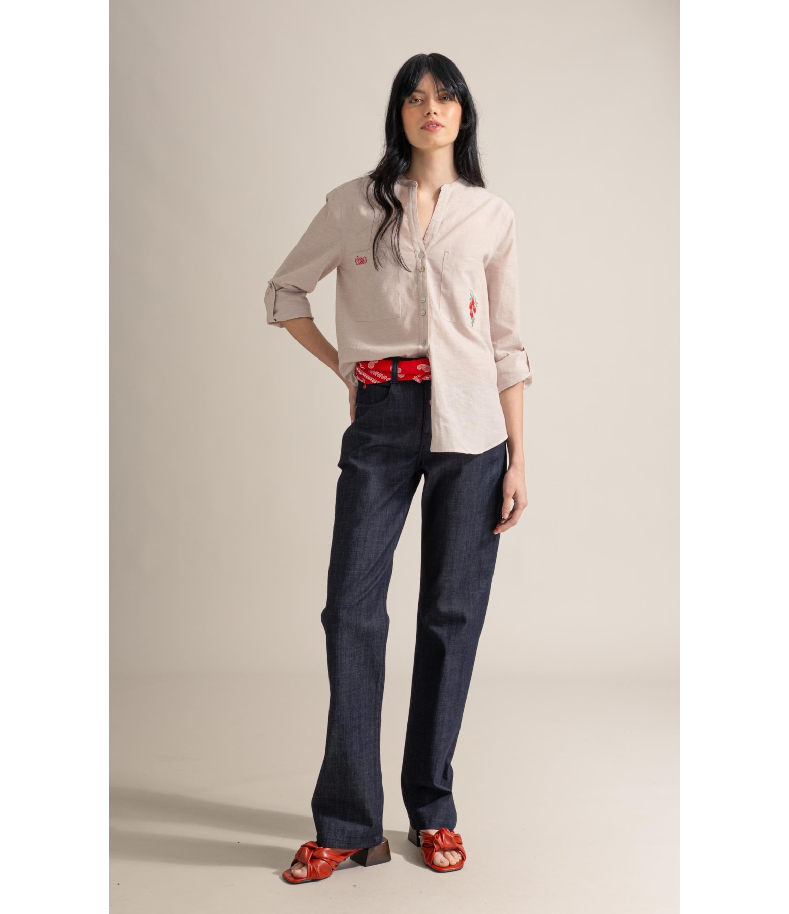 Camisa Sicilia Linho Blend Bege