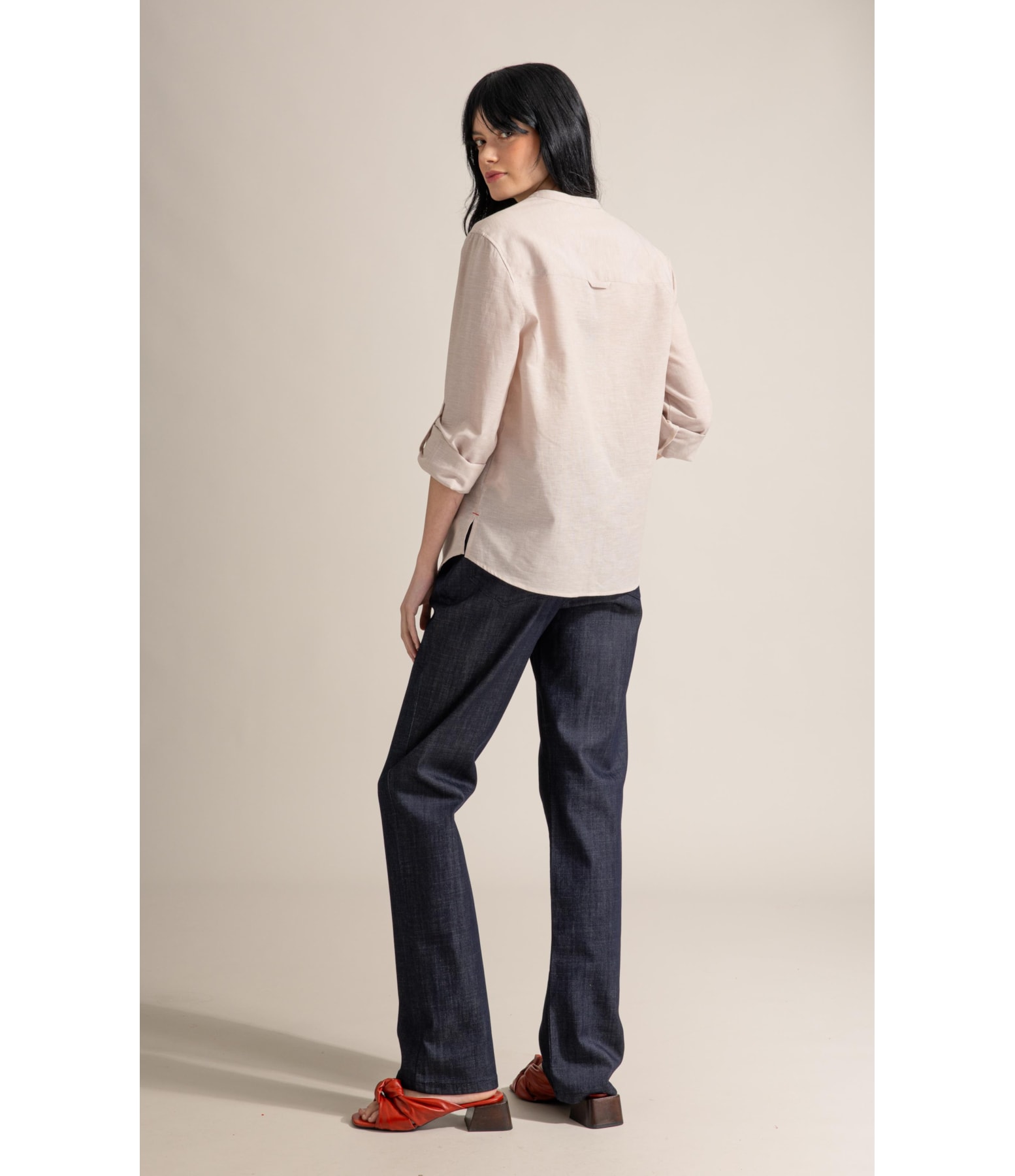 Camisa Sicilia Linho Blend Bege