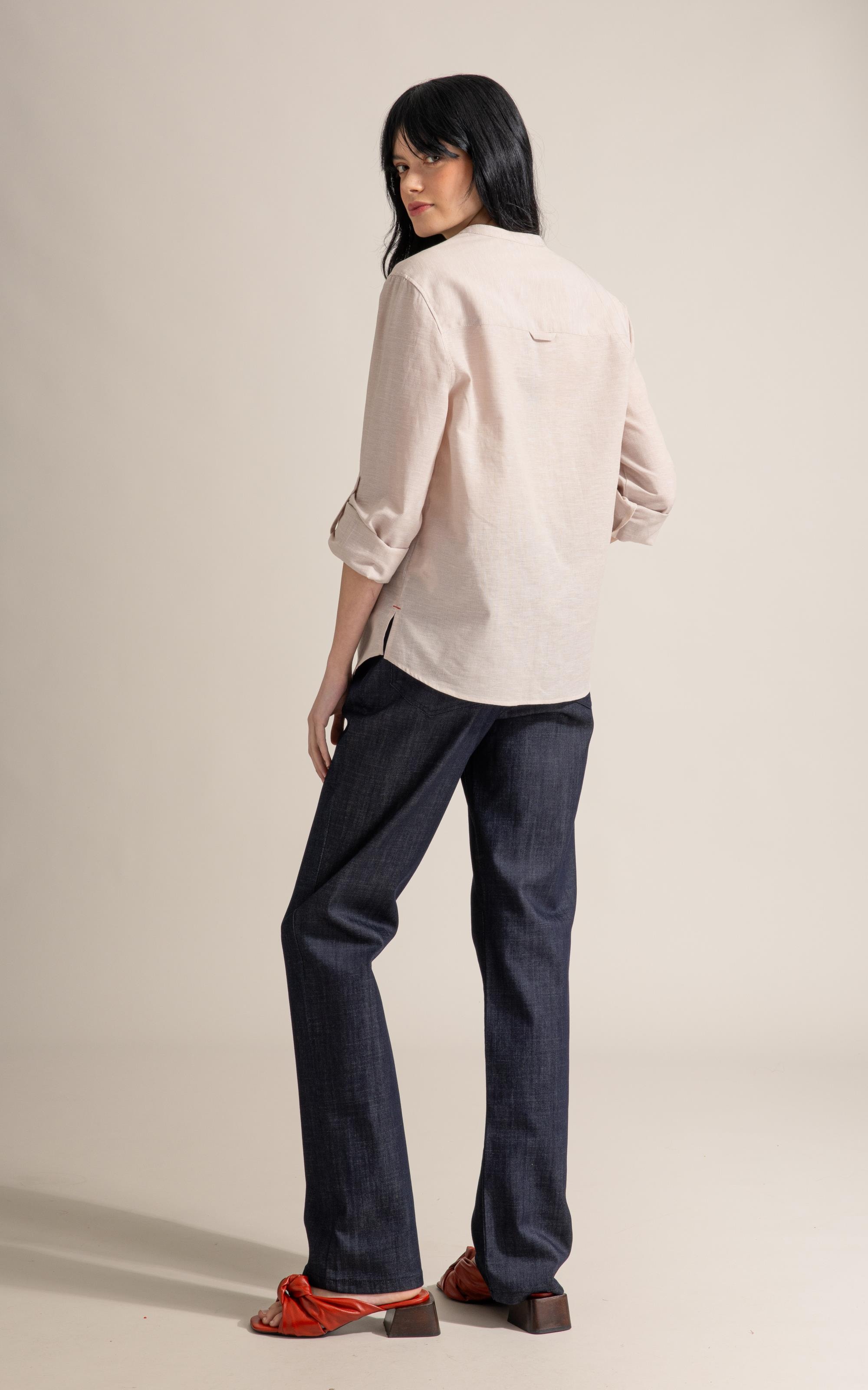 Camisa Sicilia Linho Blend Bege