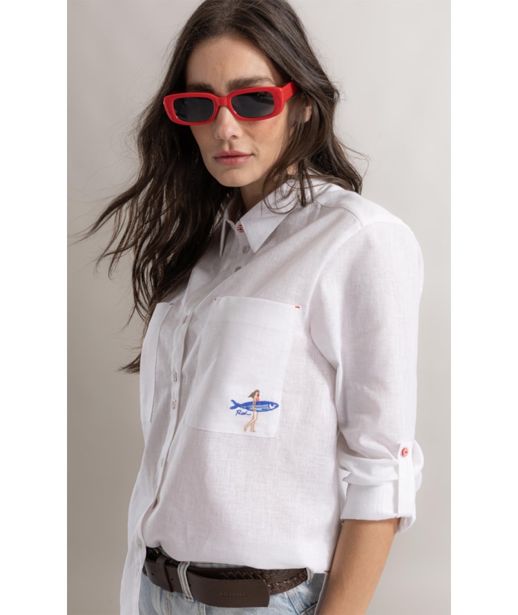 Camisa Sicilia Linho Branco