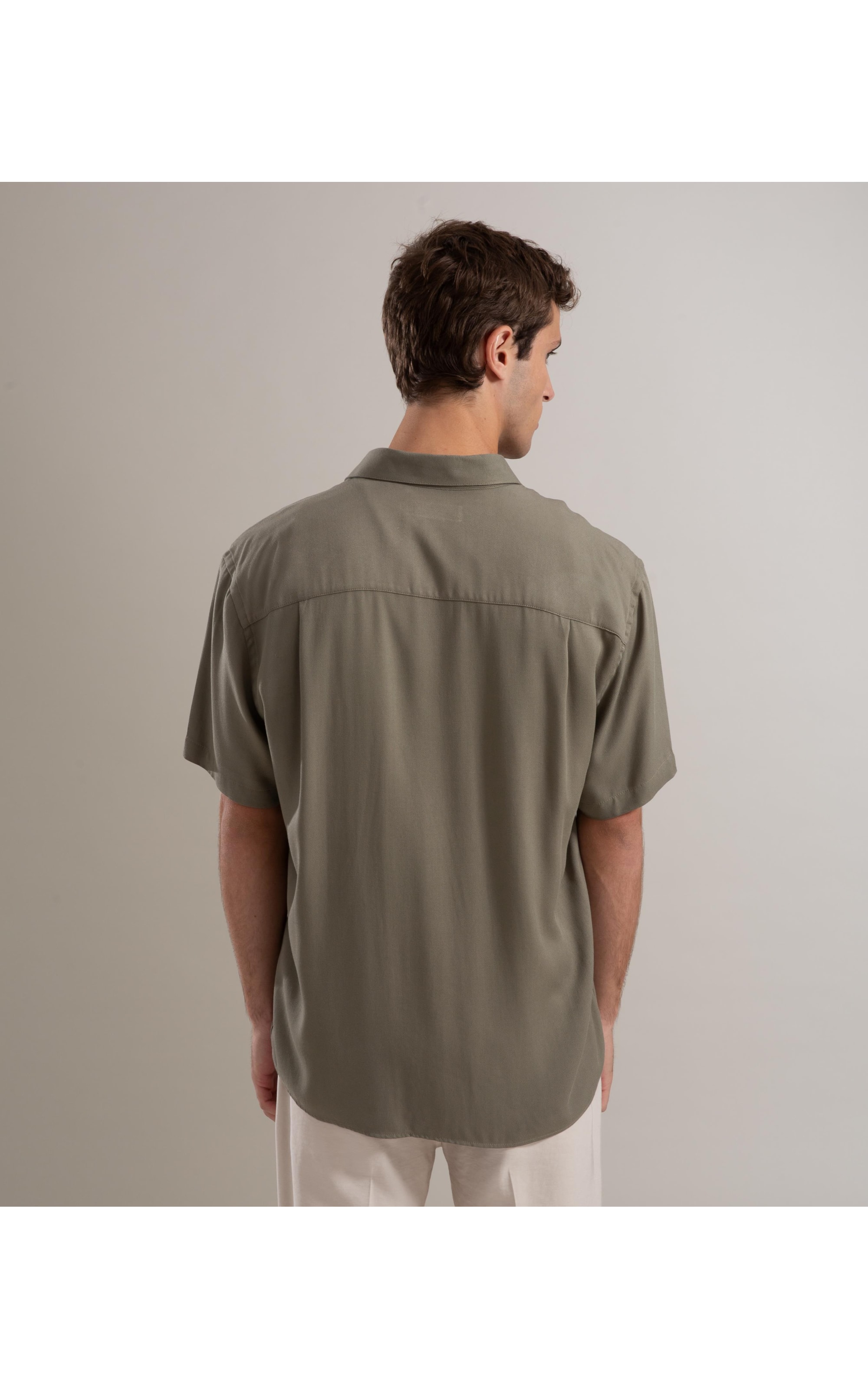 Camisa Simple Texture Mc Verde Escuro