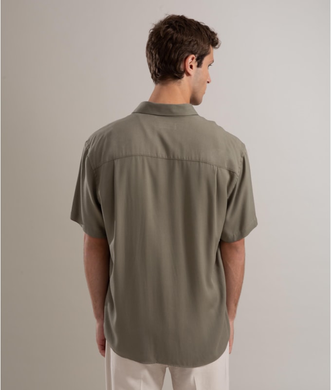 Camisa Simple Texture Mc Verde Escuro