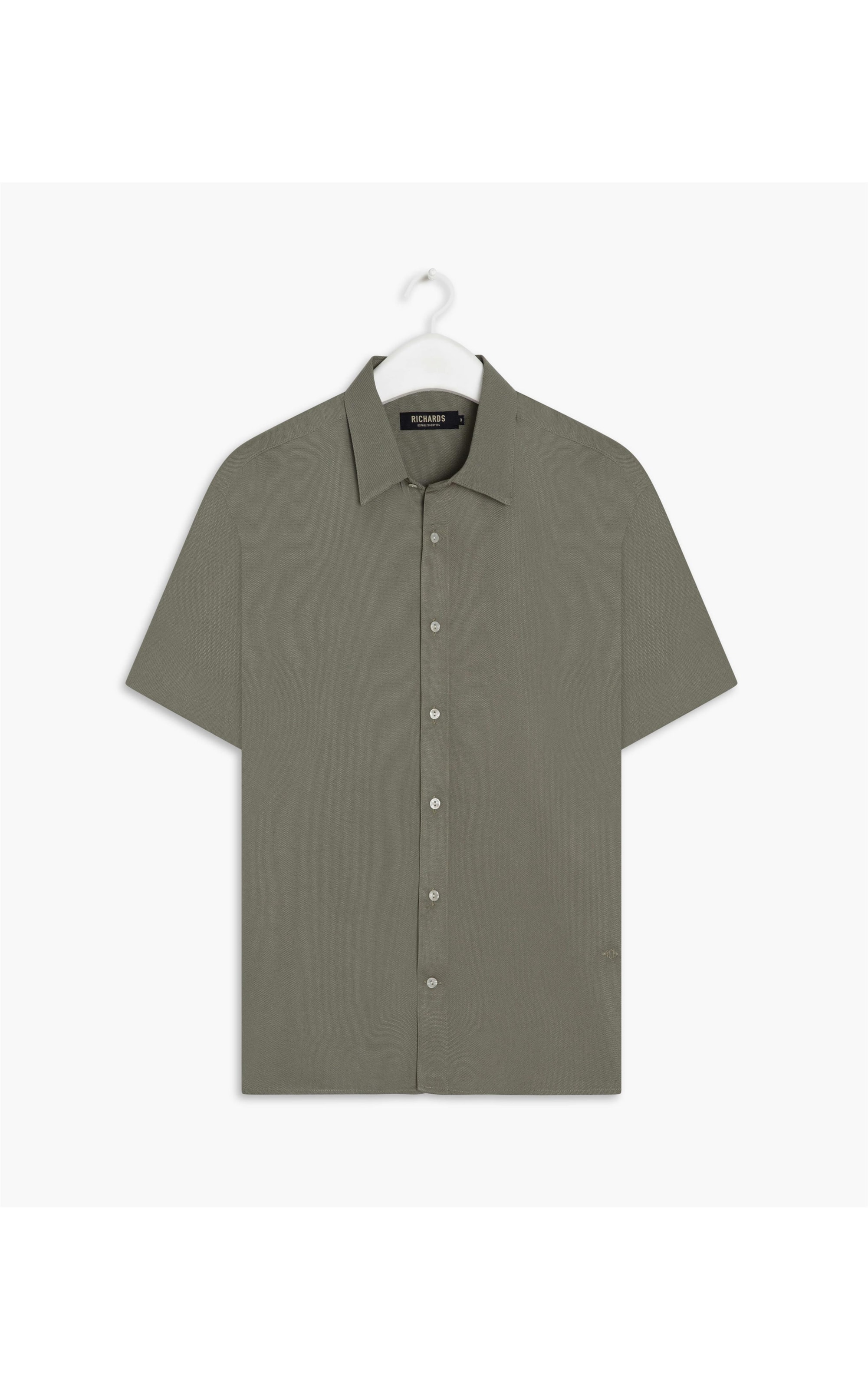 Camisa Simple Texture Mc Verde Escuro