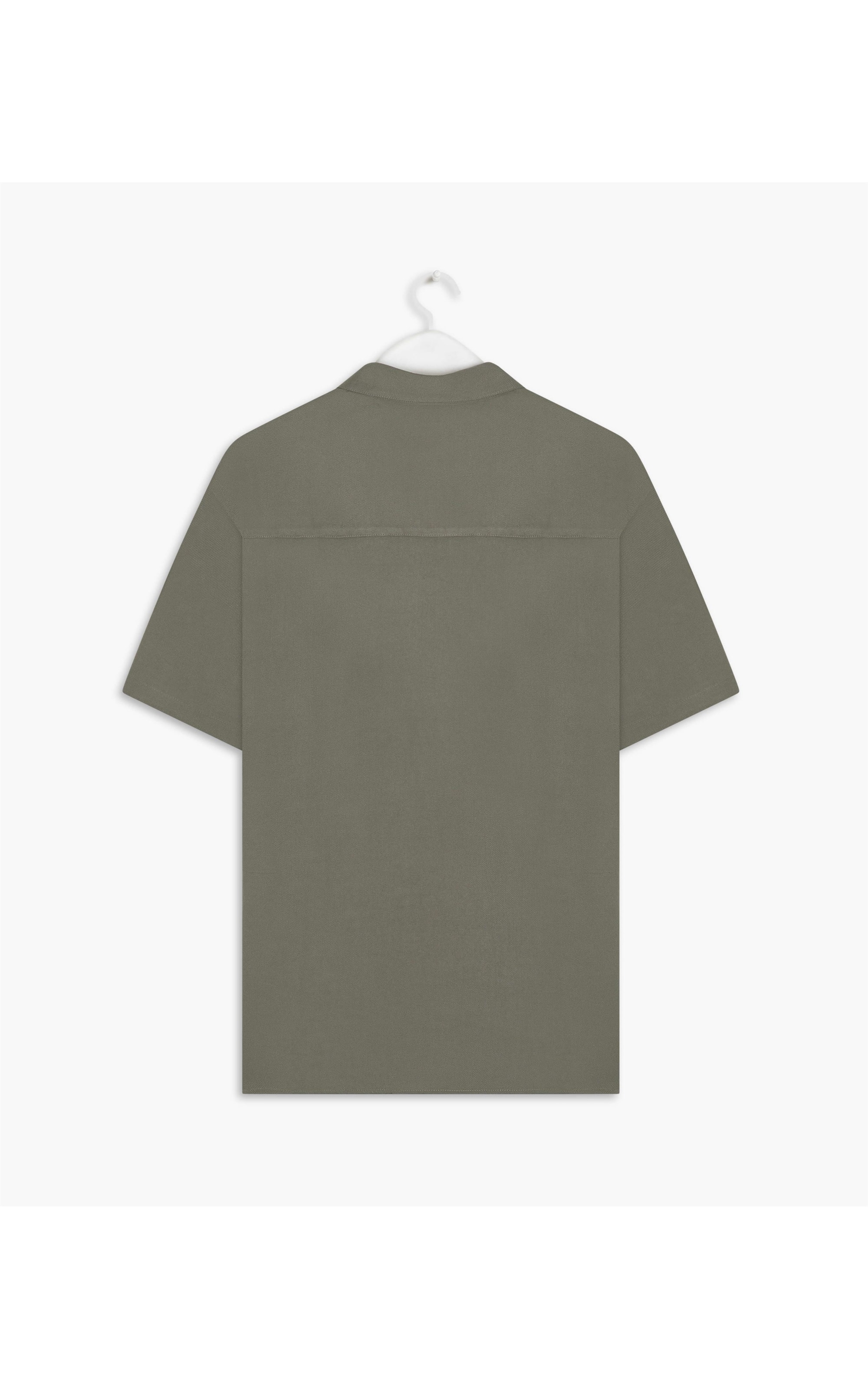Camisa Simple Texture Mc Verde Escuro
