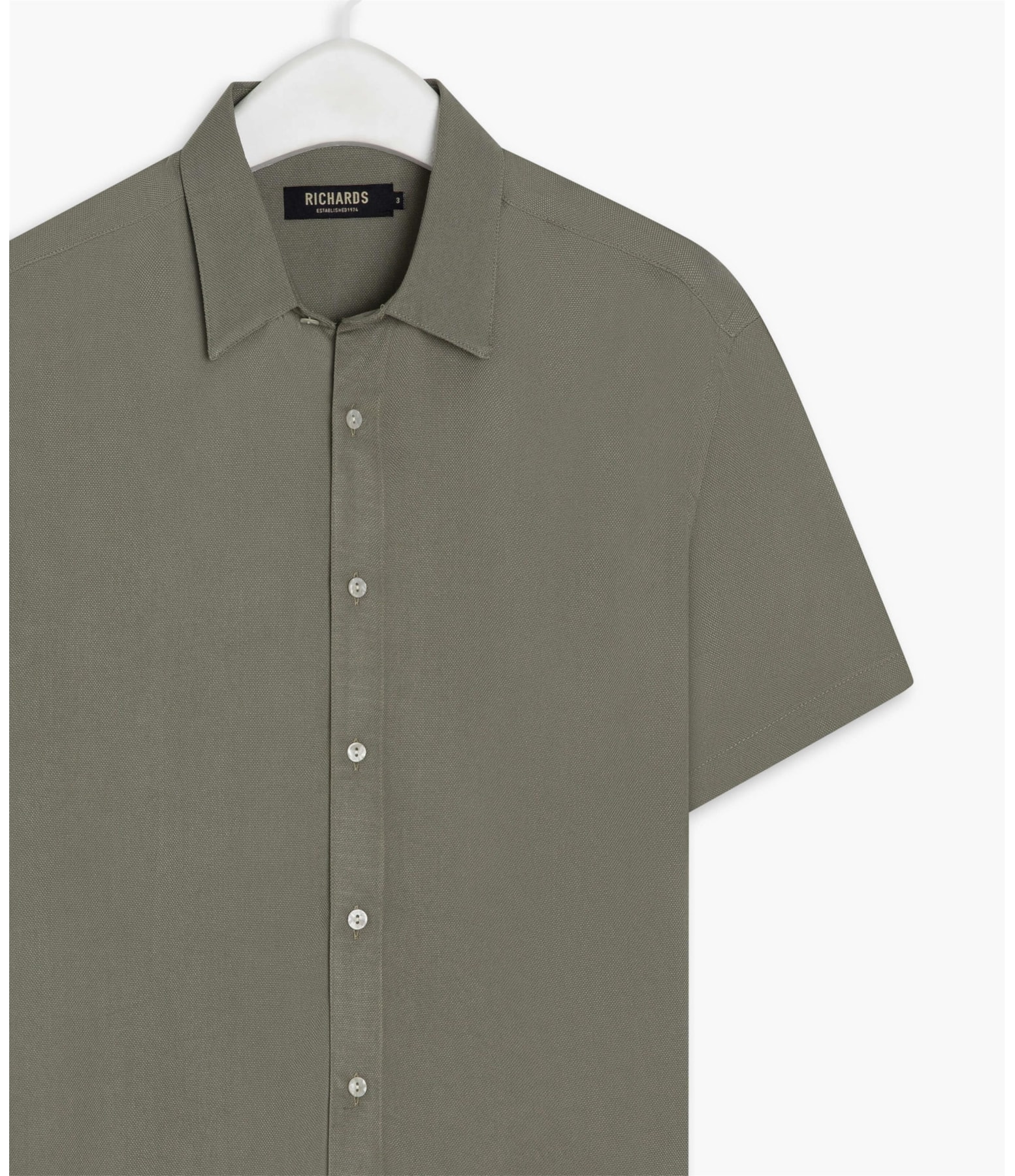 Camisa Simple Texture Mc Verde Escuro