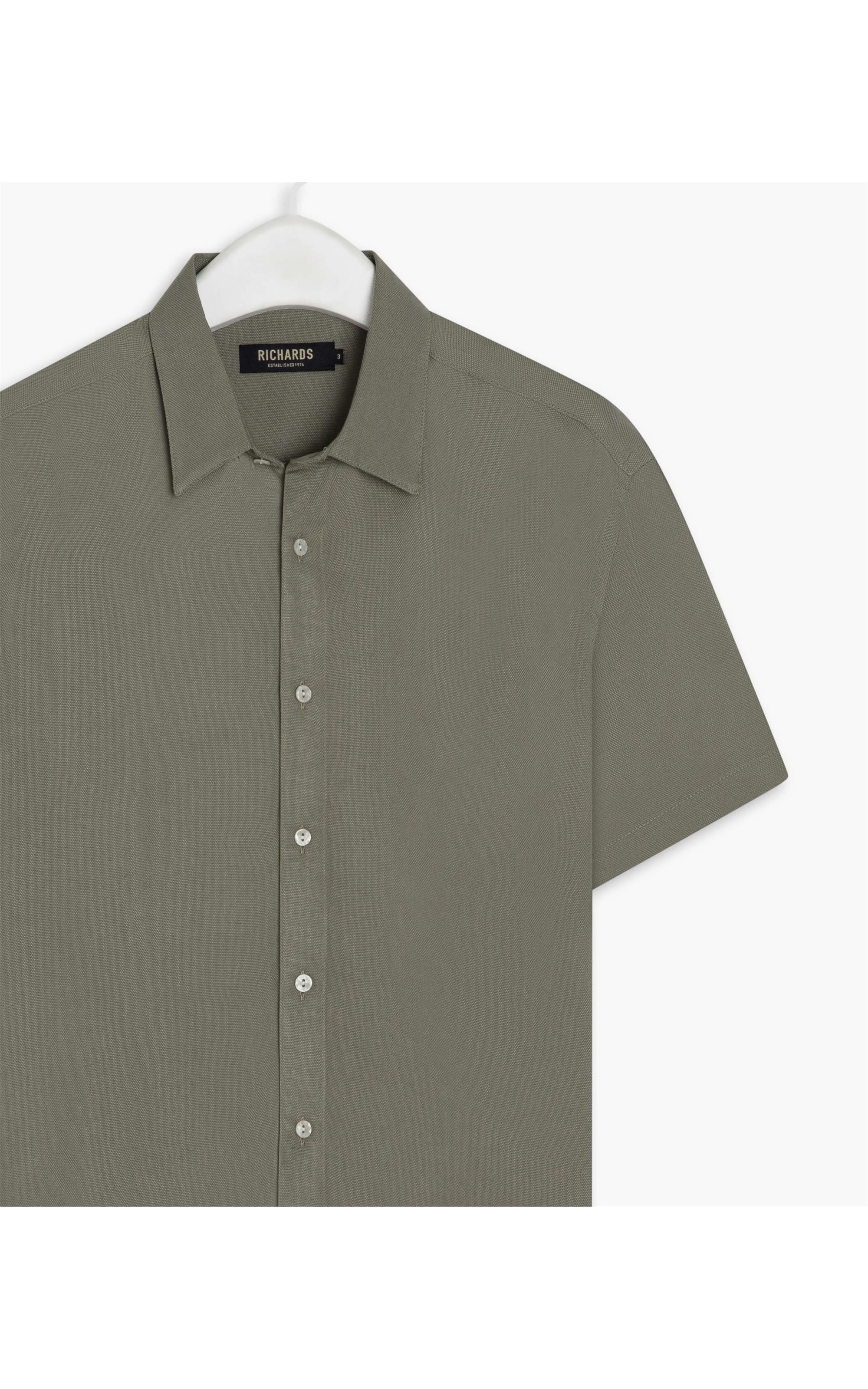Camisa Simple Texture Mc Verde Escuro