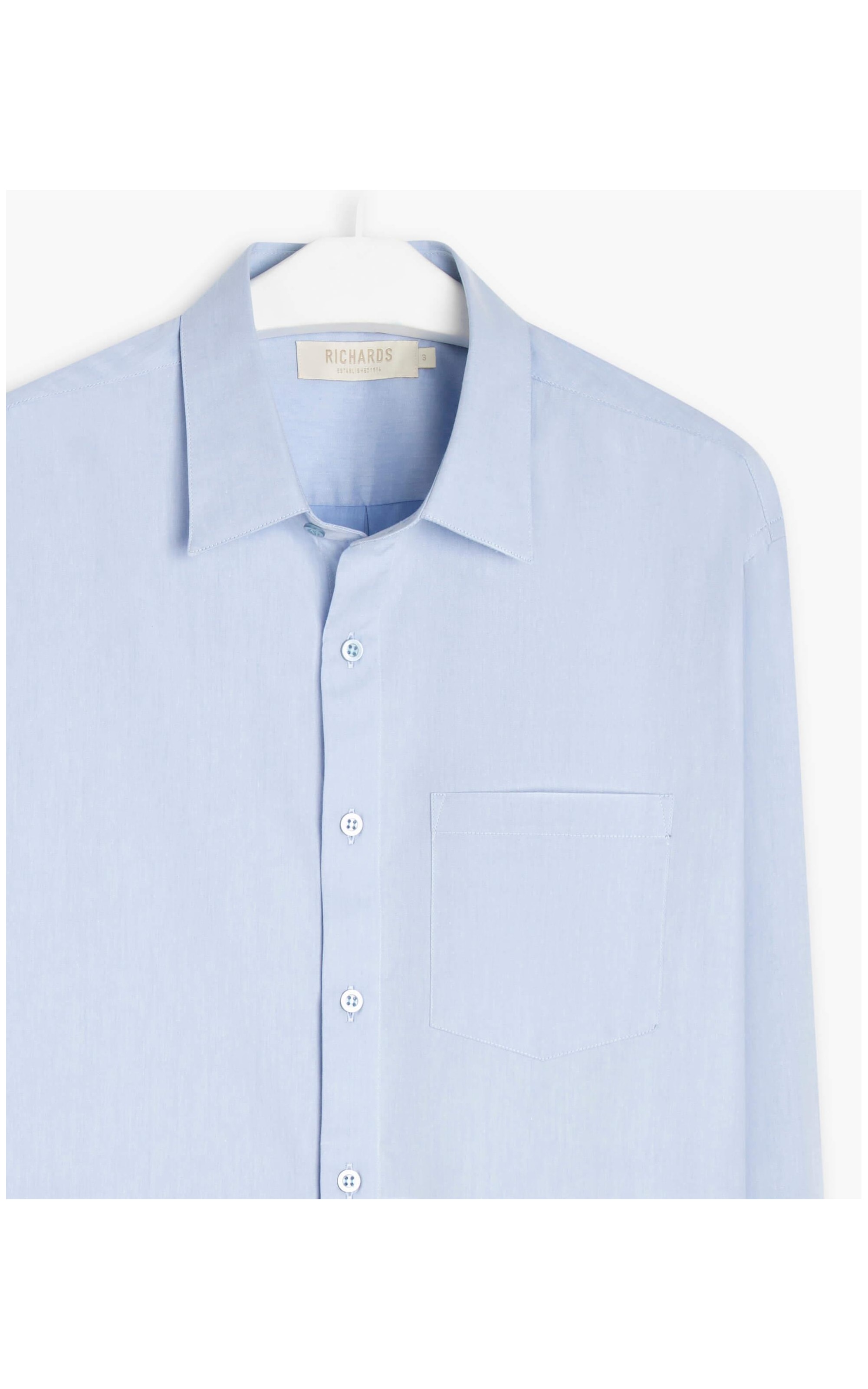 Camisa Skin Ml Azul Bic