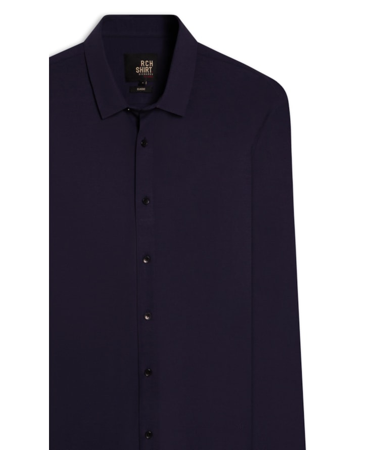 Camisa Slim Dark Navy