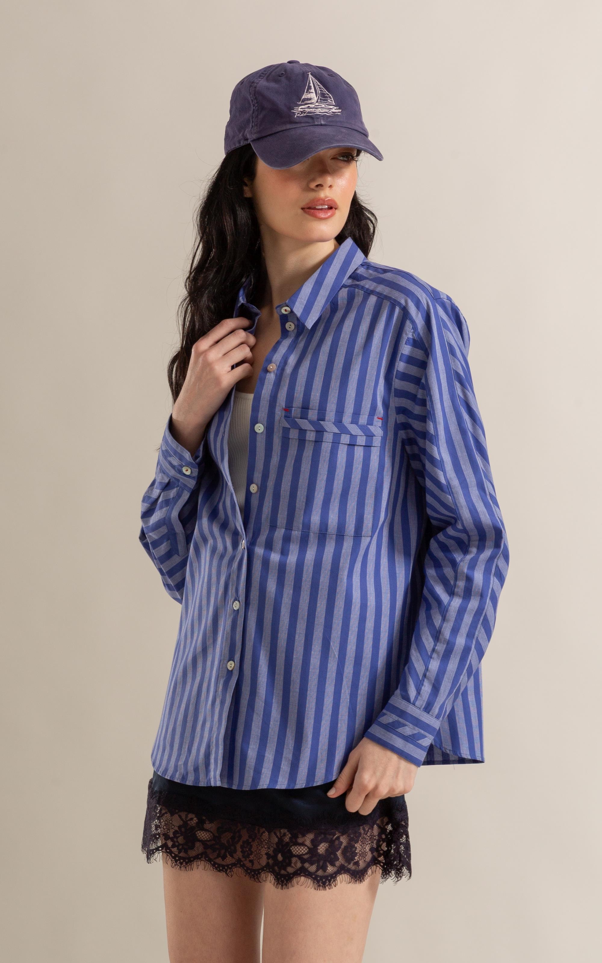 Camisa Sloan Algodão Azul Bic