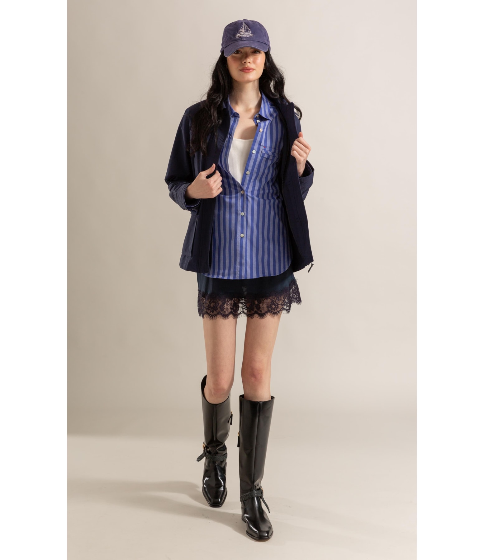 Camisa Sloan Algodão Azul Bic