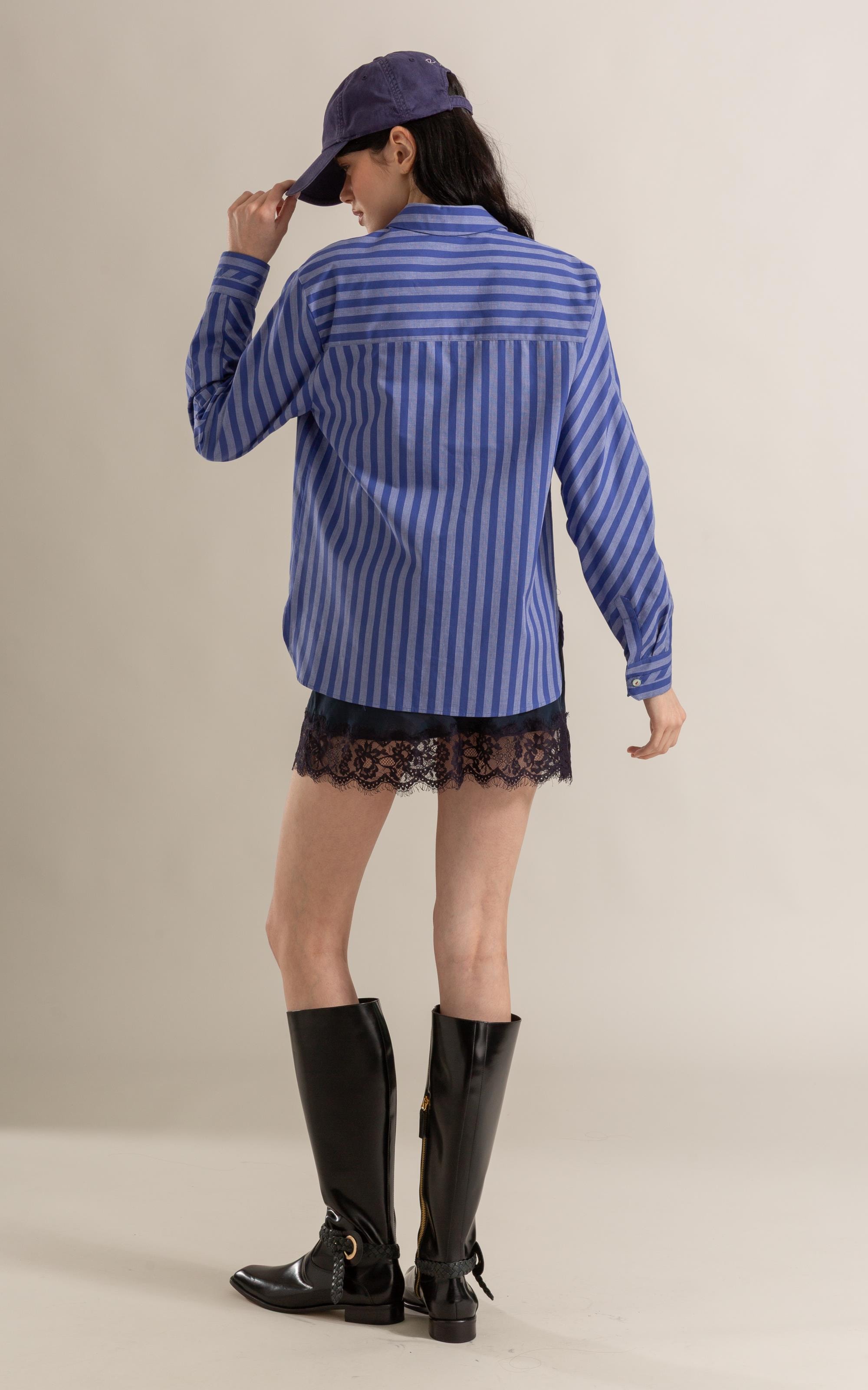 Camisa Sloan Algodão Azul Bic