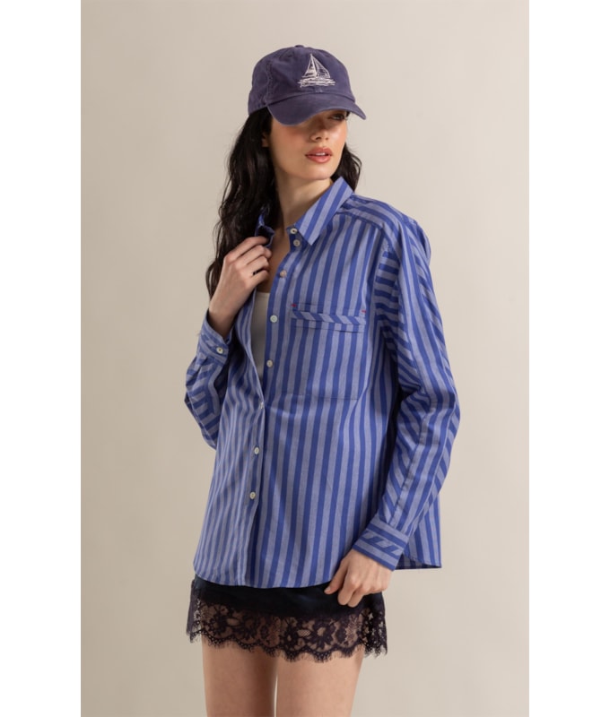 Camisa Sloan Algodão Azul Bic