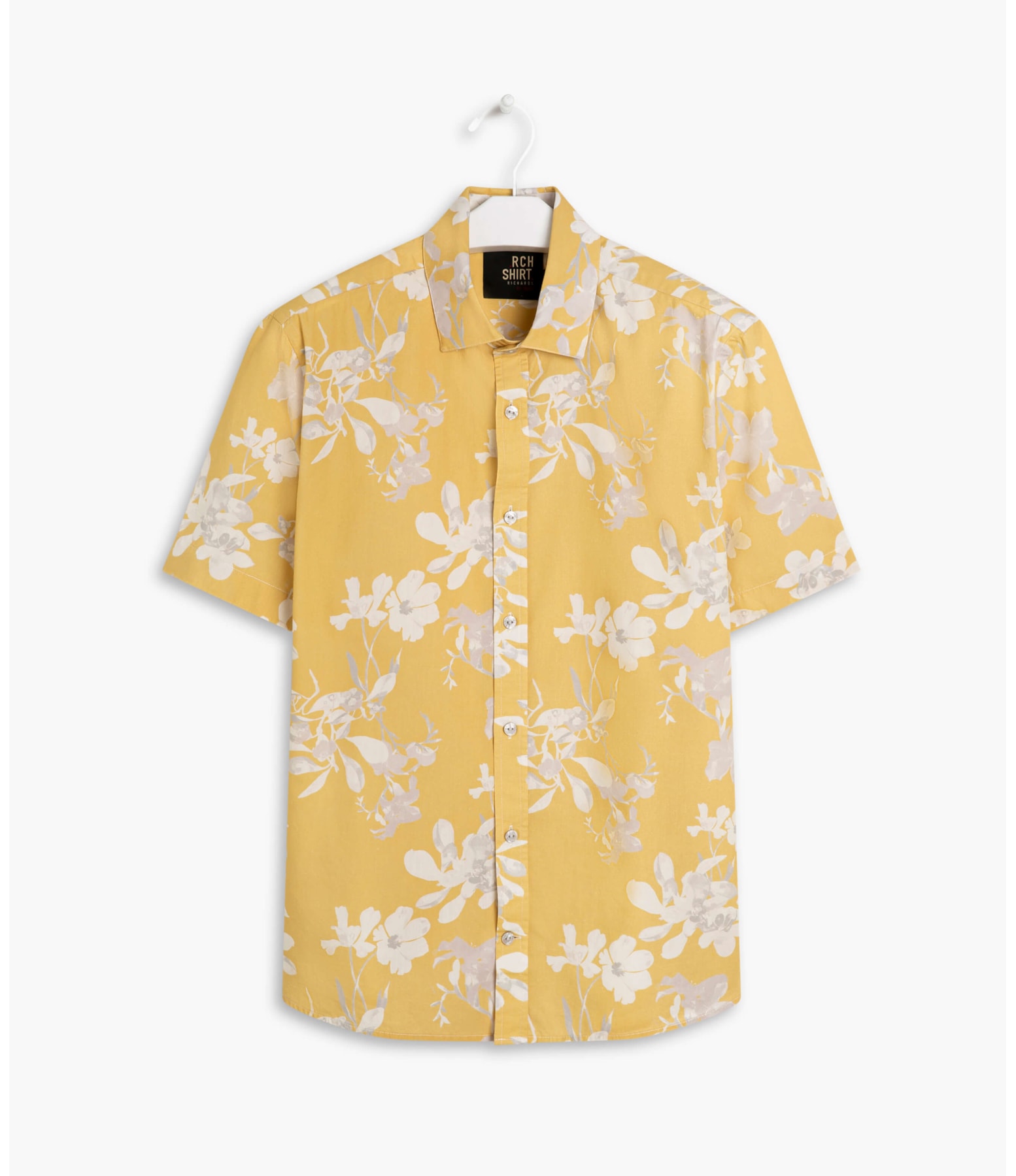 Camisa Sphere Flower Estampada Mc Amarelo