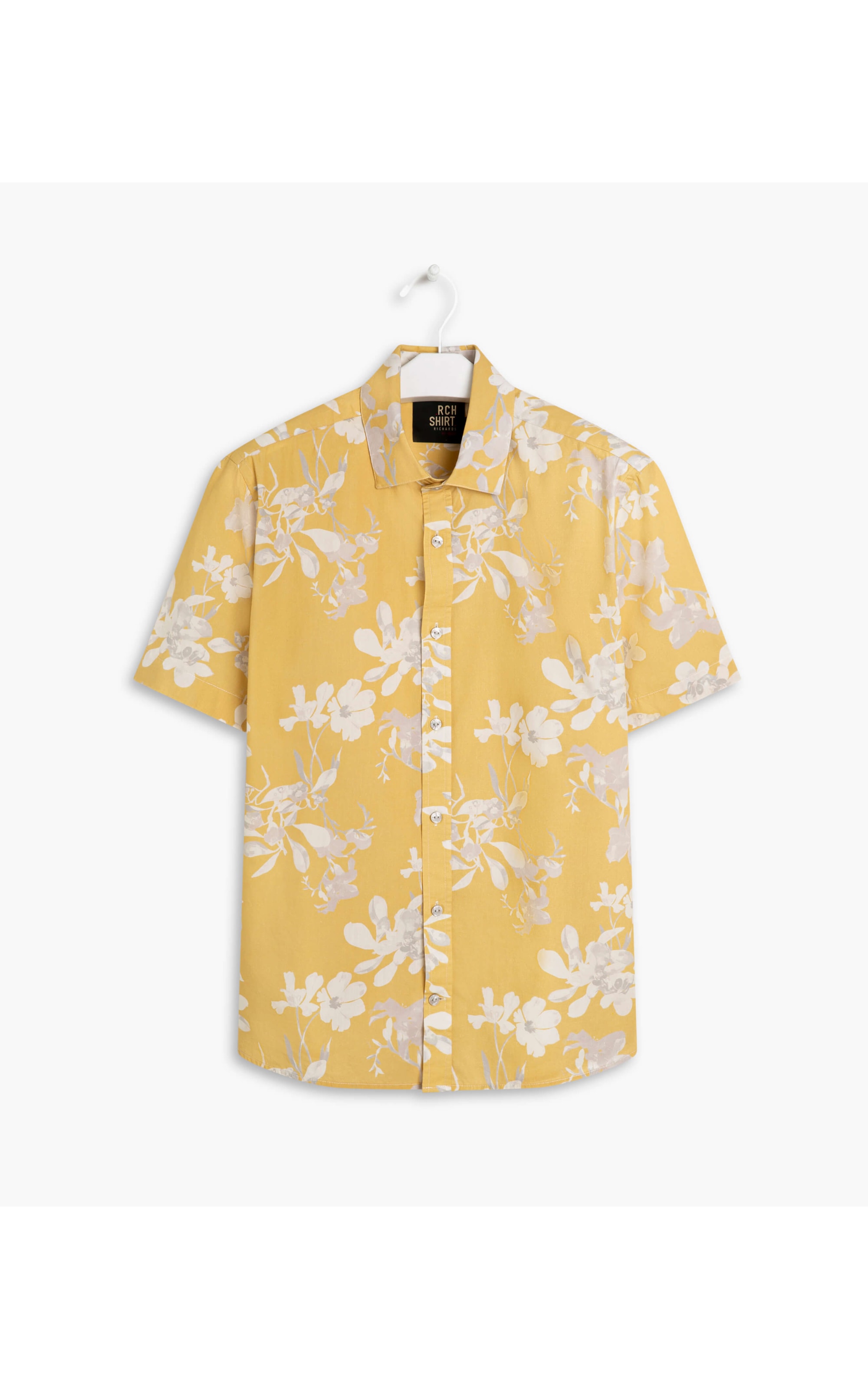 Camisa Sphere Flower Estampada Mc Amarelo