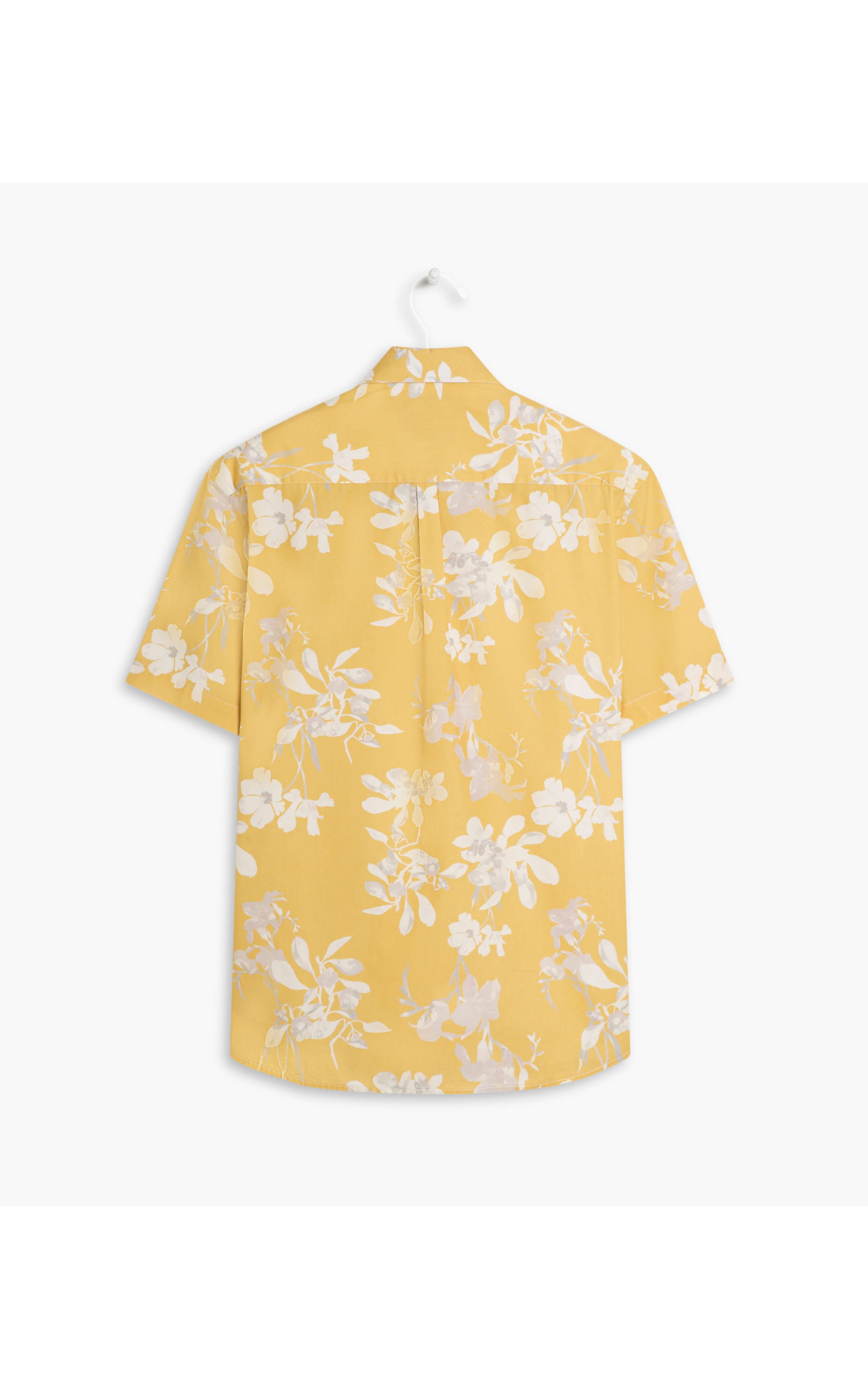 Camisa Sphere Flower Estampada Mc Amarelo