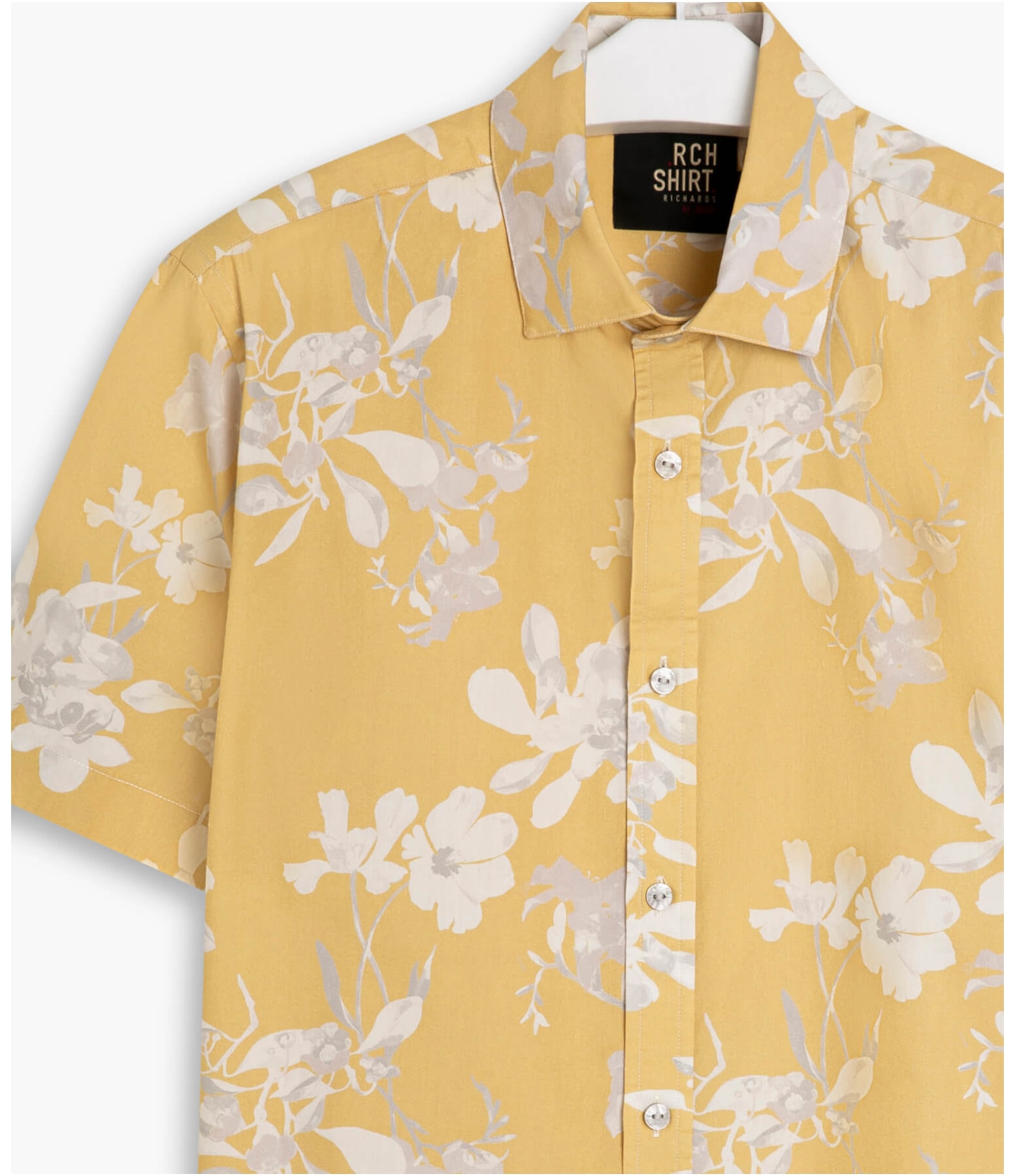Camisa Sphere Flower Estampada Mc Amarelo