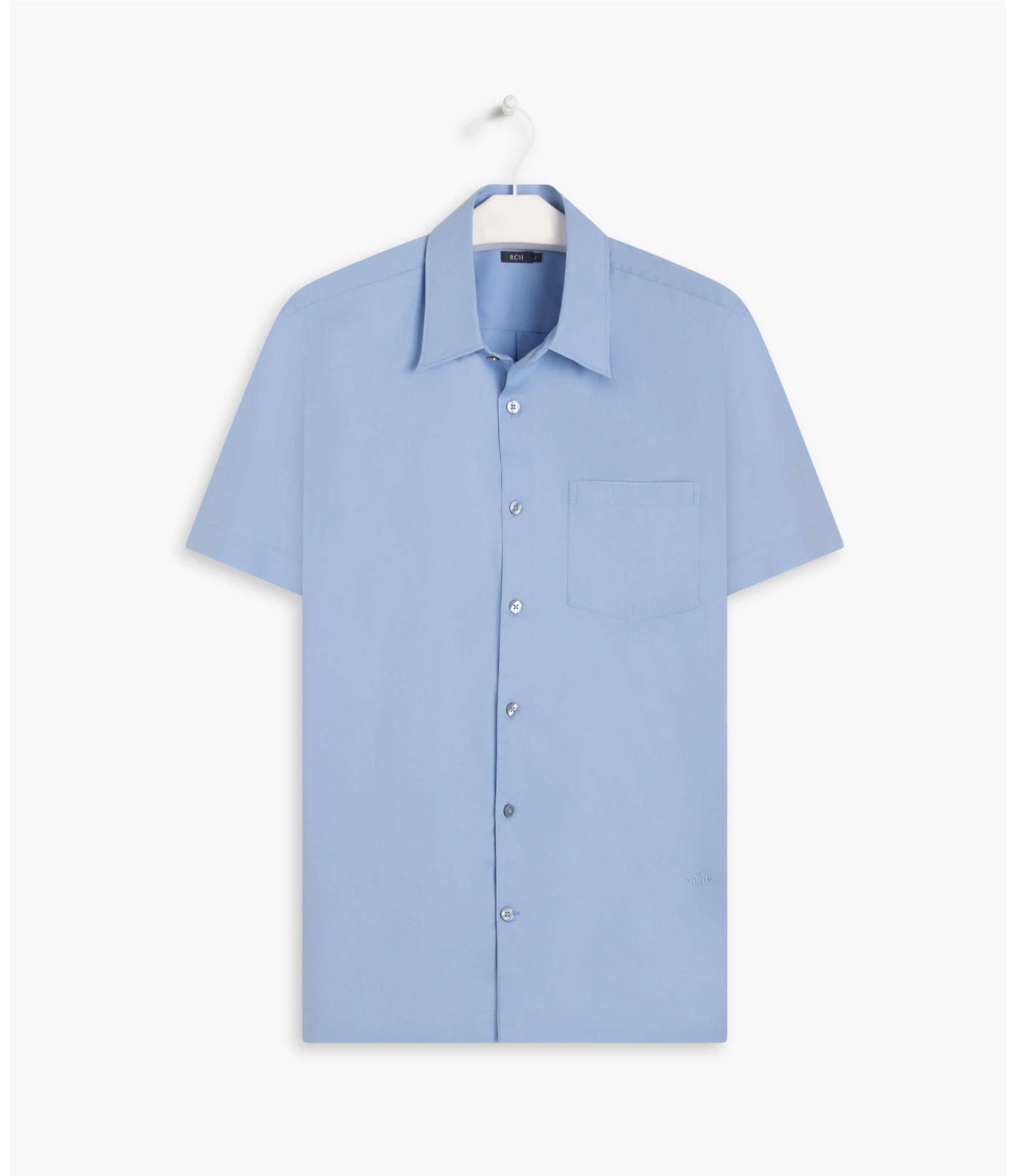 Camisa Stretch Lisa Mc Azul Claro