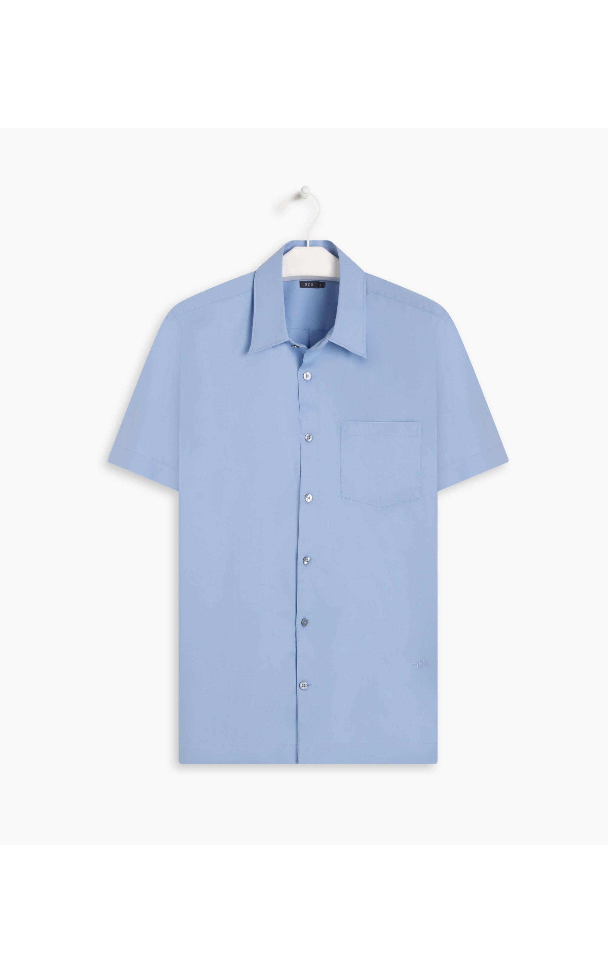 Camisa Stretch Lisa Mc Azul Claro