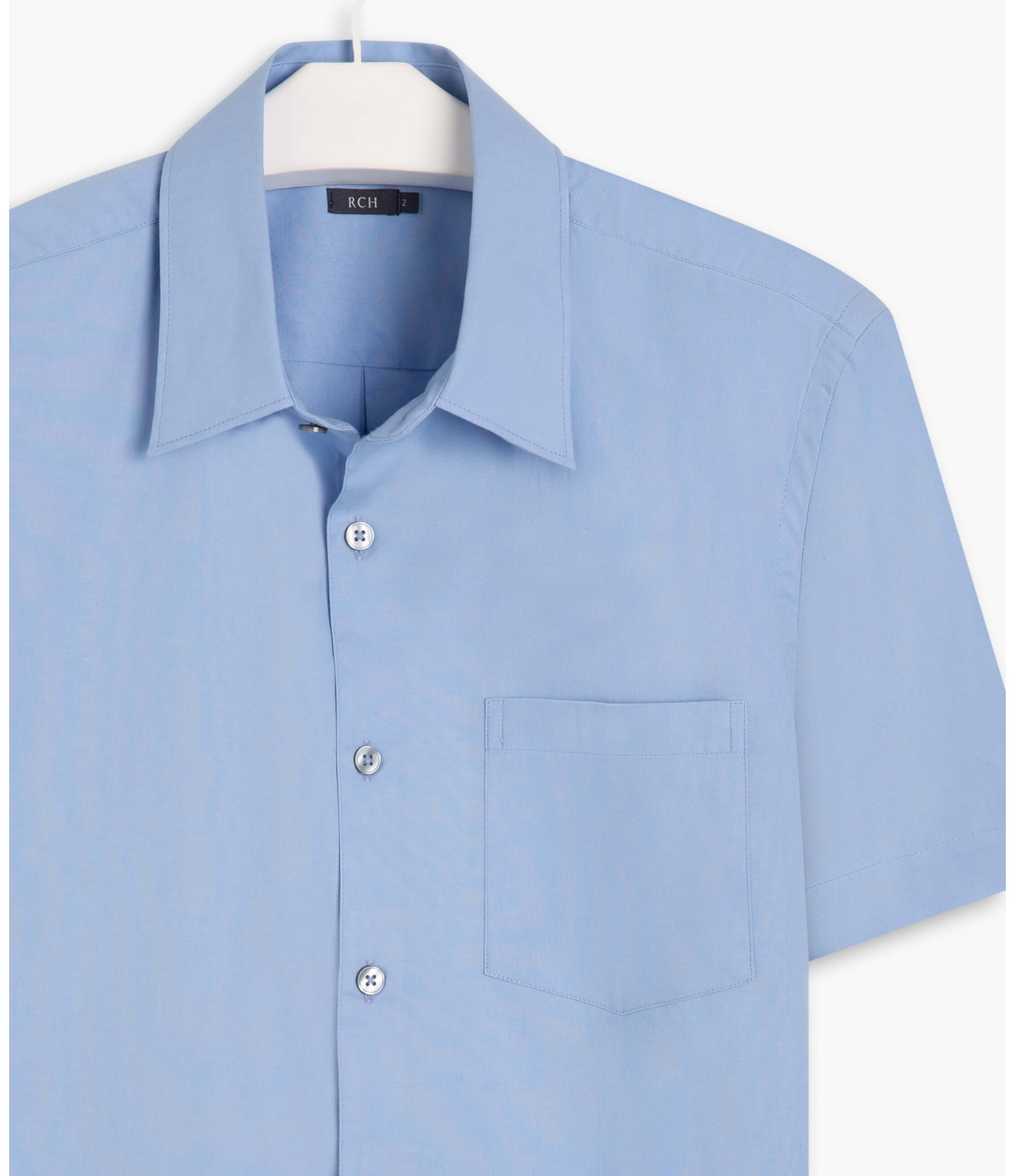 Camisa Stretch Lisa Mc Azul Claro